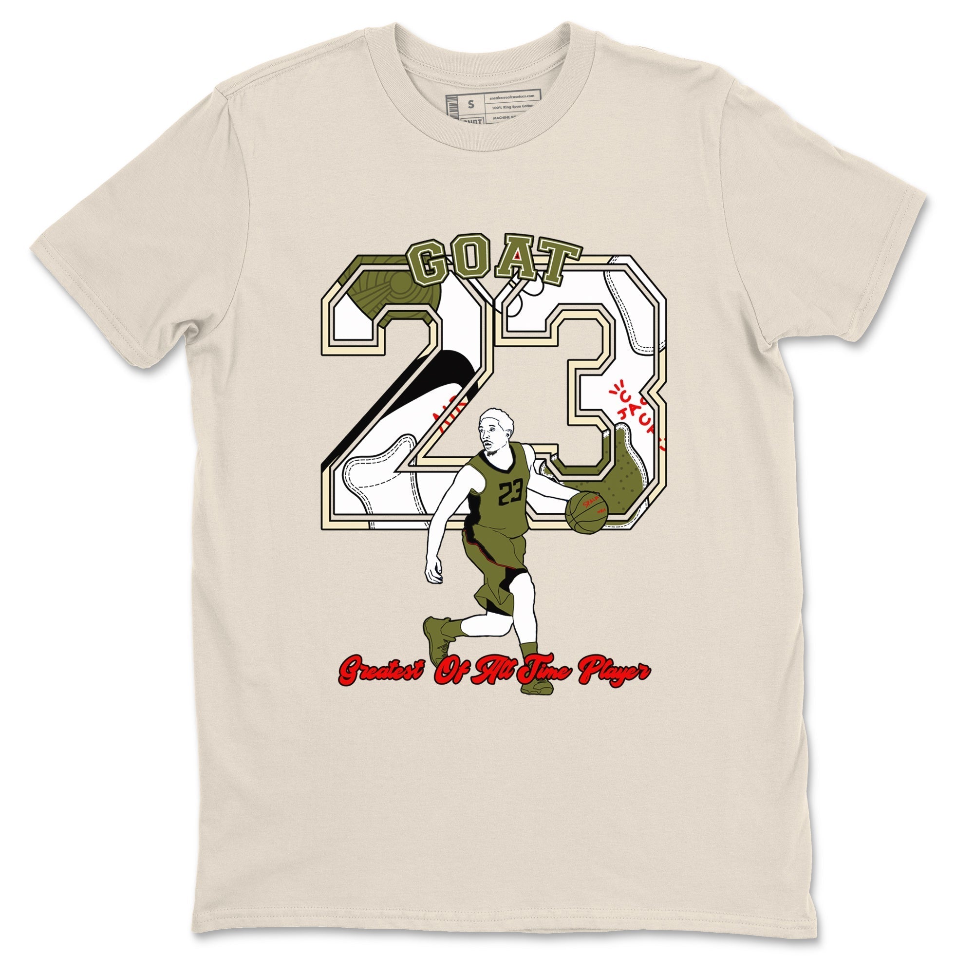 Goat Player snkmatch Tees - Air Jordan 1 Travis Scott Medium Olive