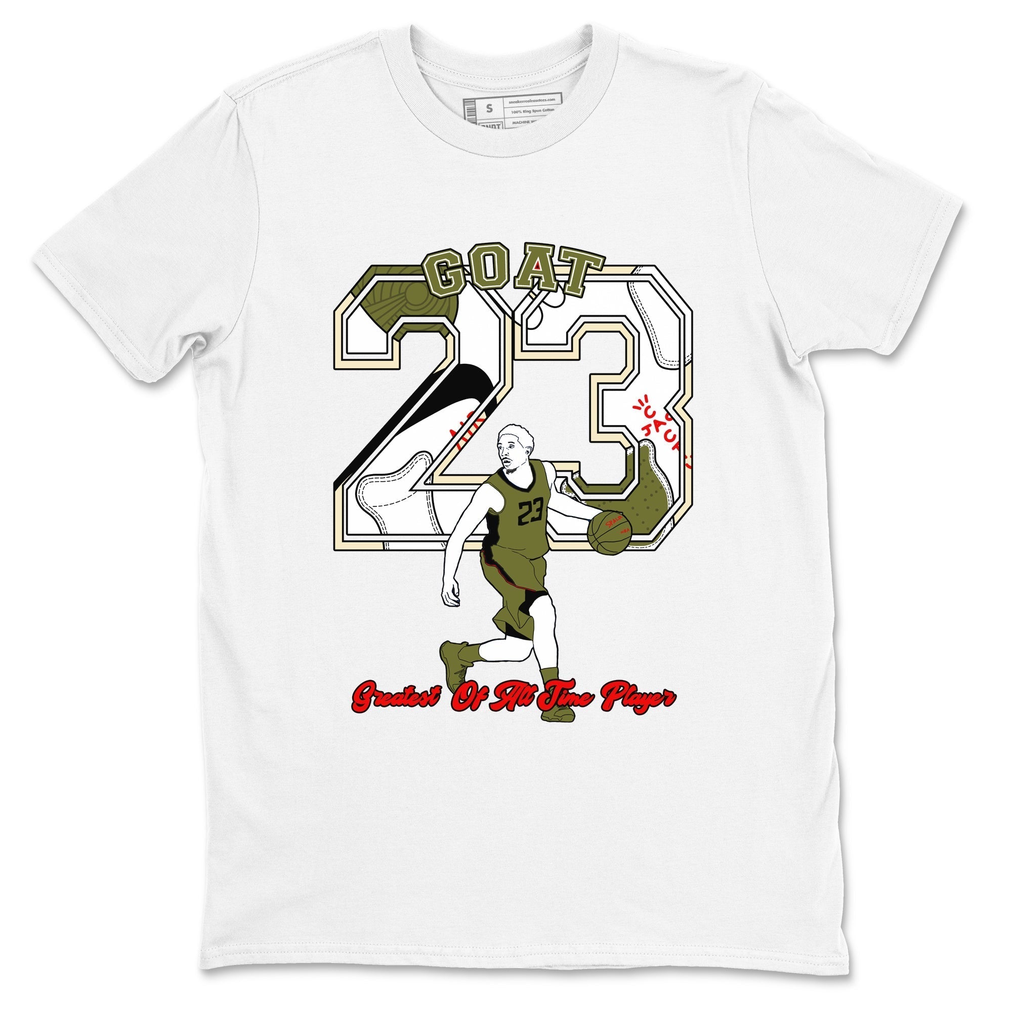 Goat Player snkmatch Tees - Air Jordan 1 Travis Scott Medium Olive