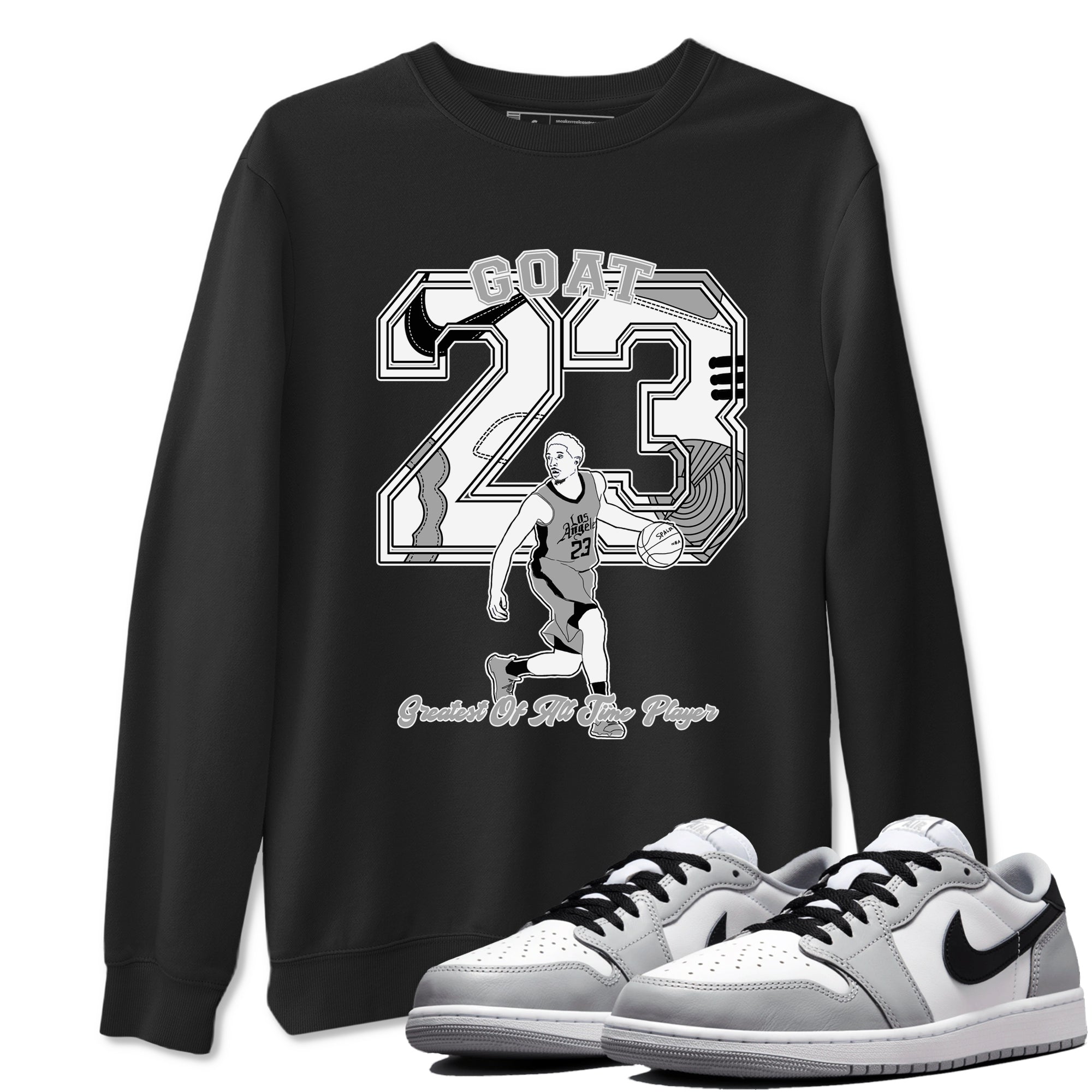 Goat Player snkmatch Tees - Air Jordan 1 Wolf Grey