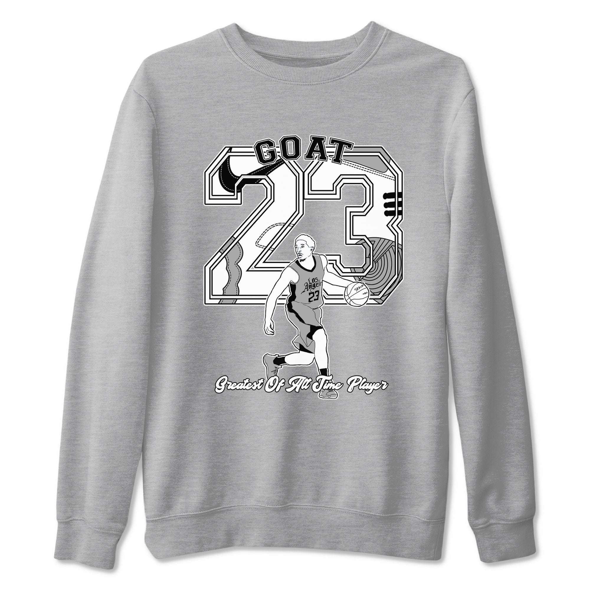 Goat Player snkmatch Tees - Air Jordan 1 Wolf Grey