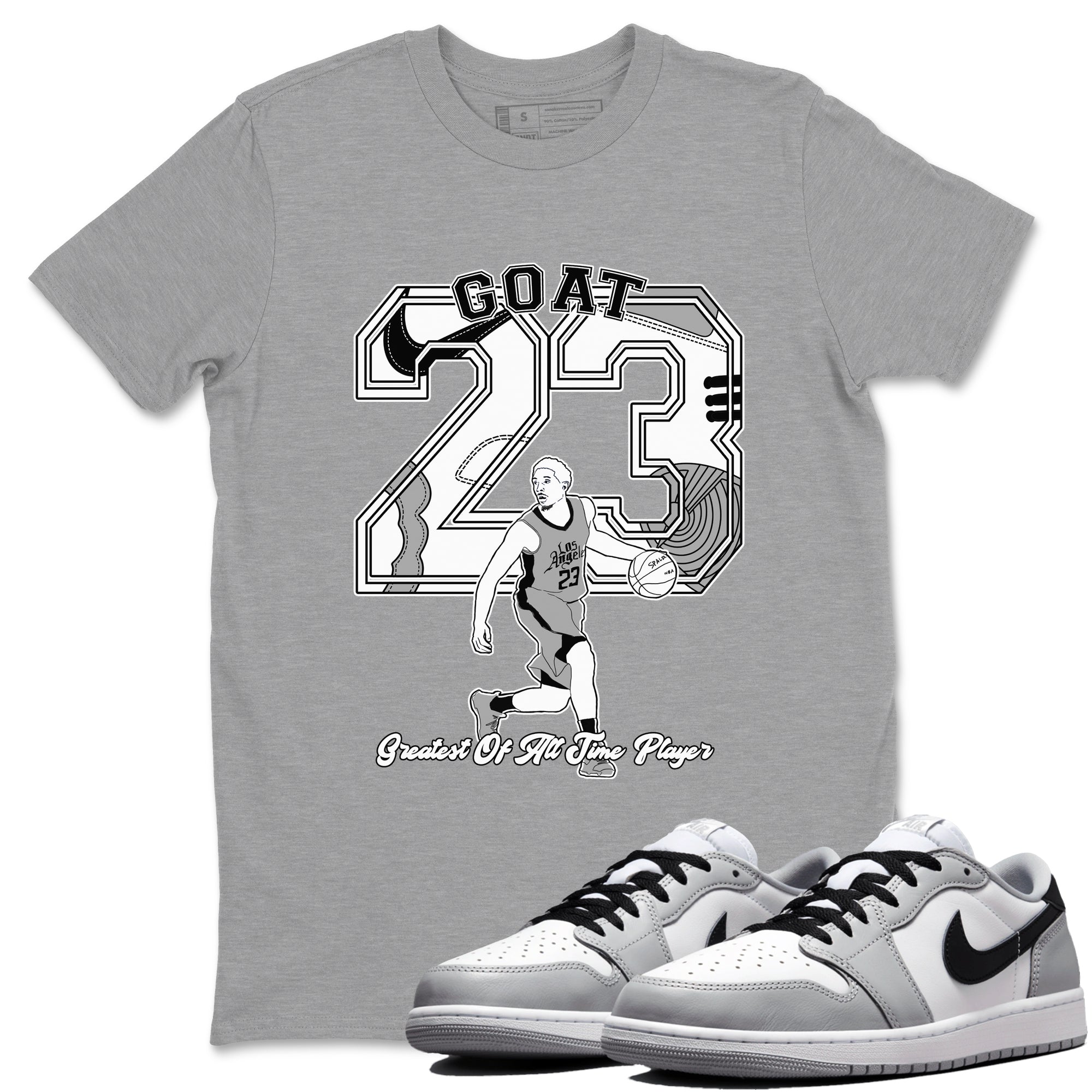 Goat Player snkmatch Tees - Air Jordan 1 Wolf Grey