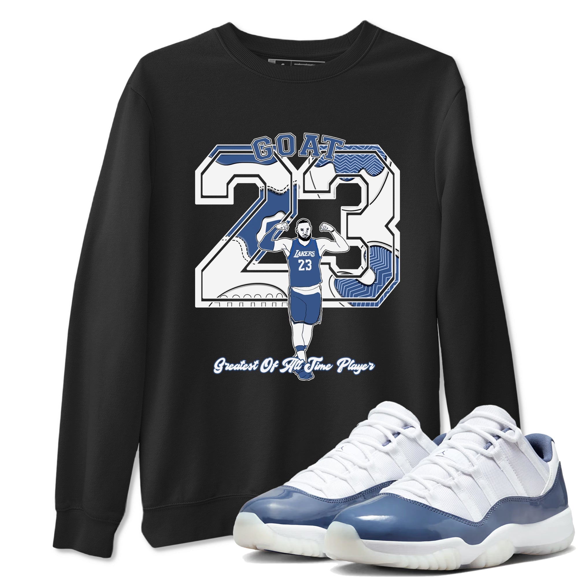 Goat Player snkmatch Tees - Air Jordan 11 Diffused Blue