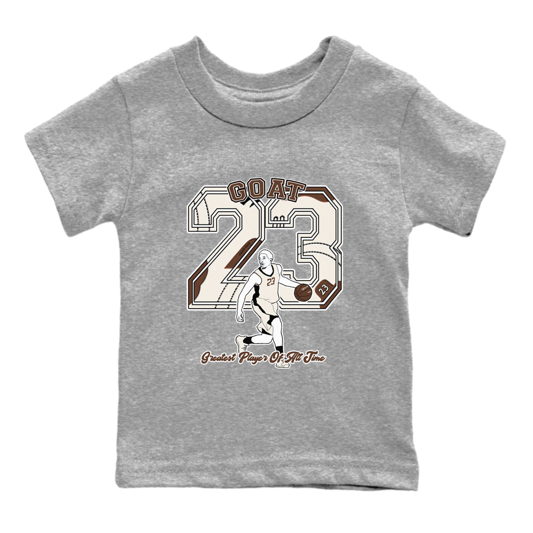 Goat Player snkmatch Tees Kids - Air Jordan 12 Baroque Brown
