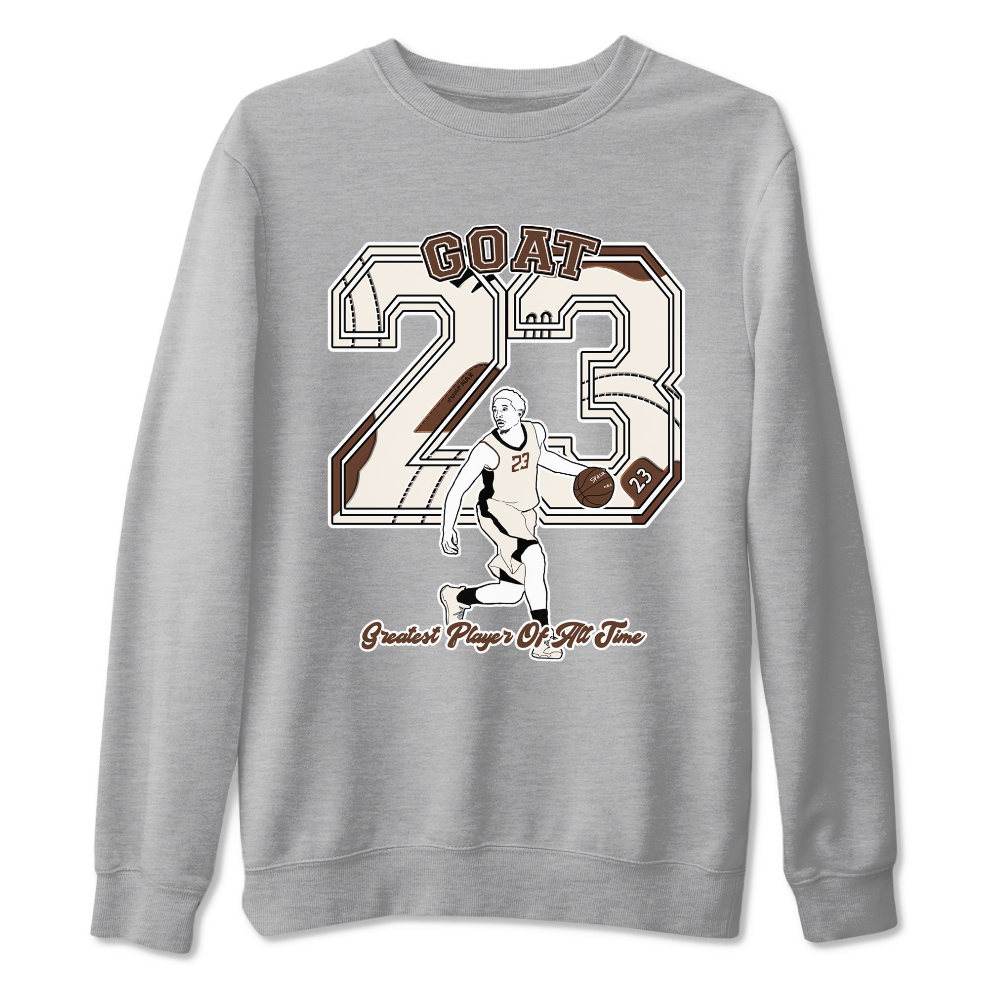 Goat Player snkmatch Tees - Air Jordan 12 Baroque Brown