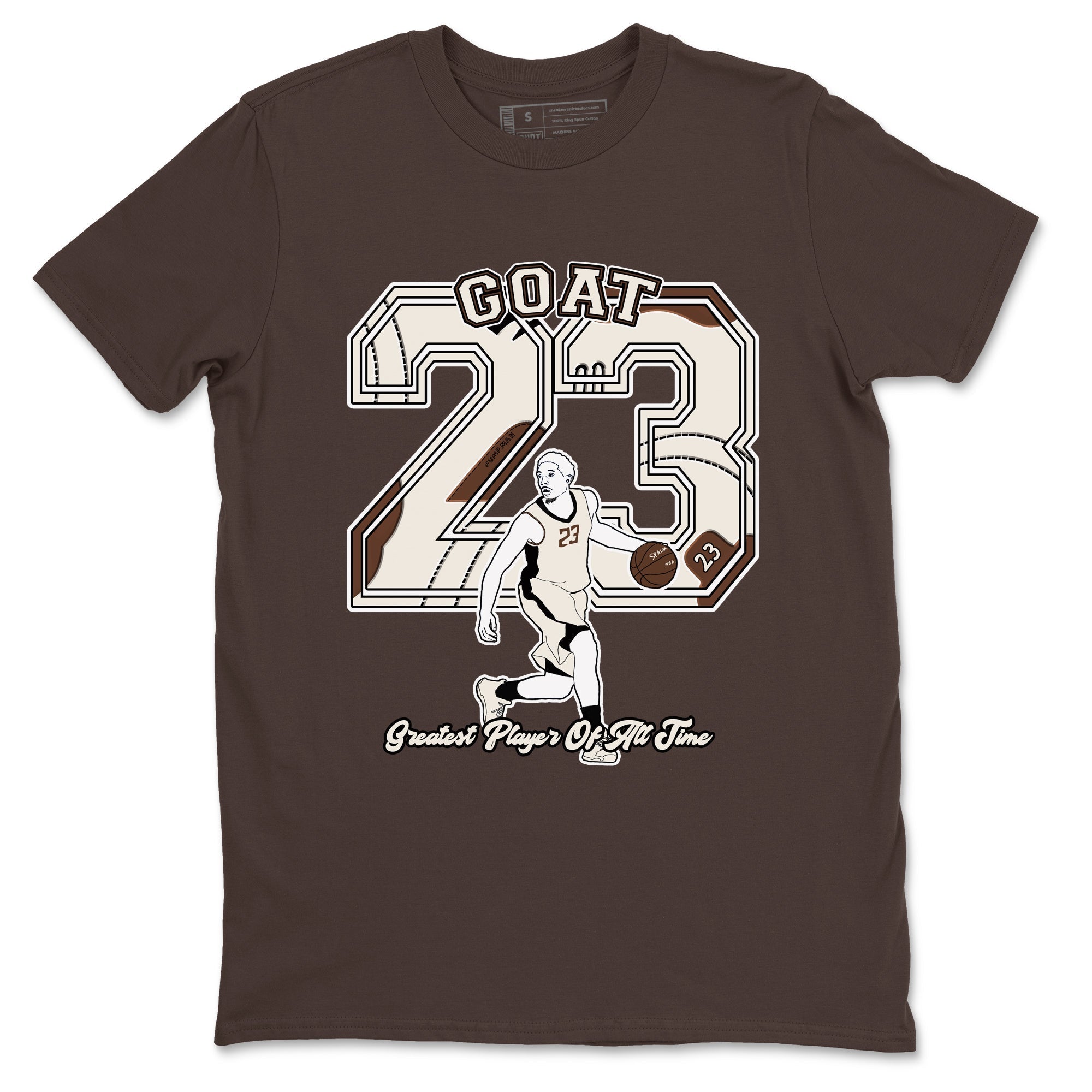 Goat Player snkmatch Tees - Air Jordan 12 Baroque Brown