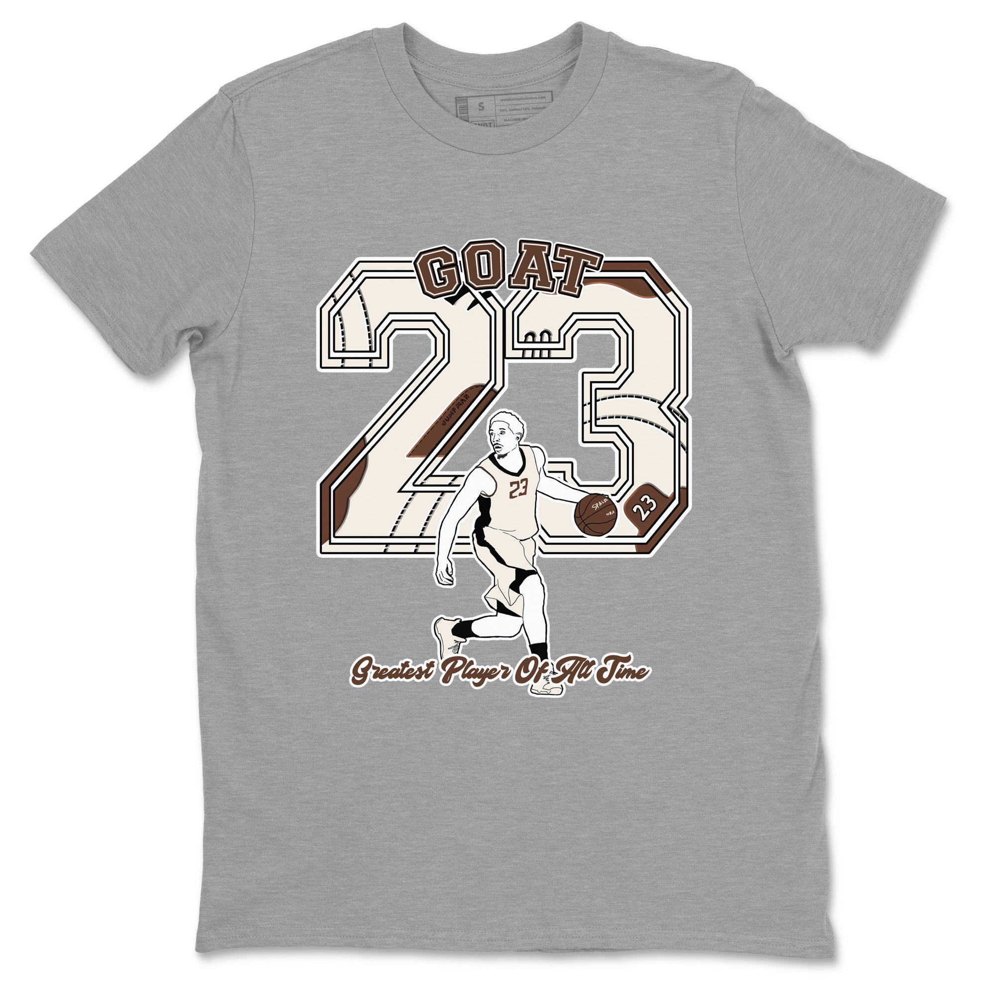 Goat Player snkmatch Tees - Air Jordan 12 Baroque Brown