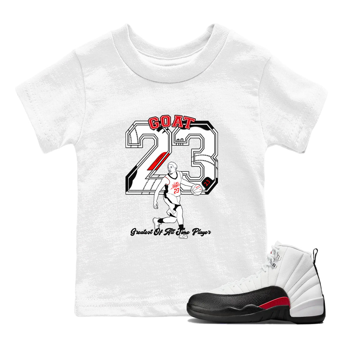 Goat Player snkmatch Tees Kids - Air Jordan 12 Taxi Flip