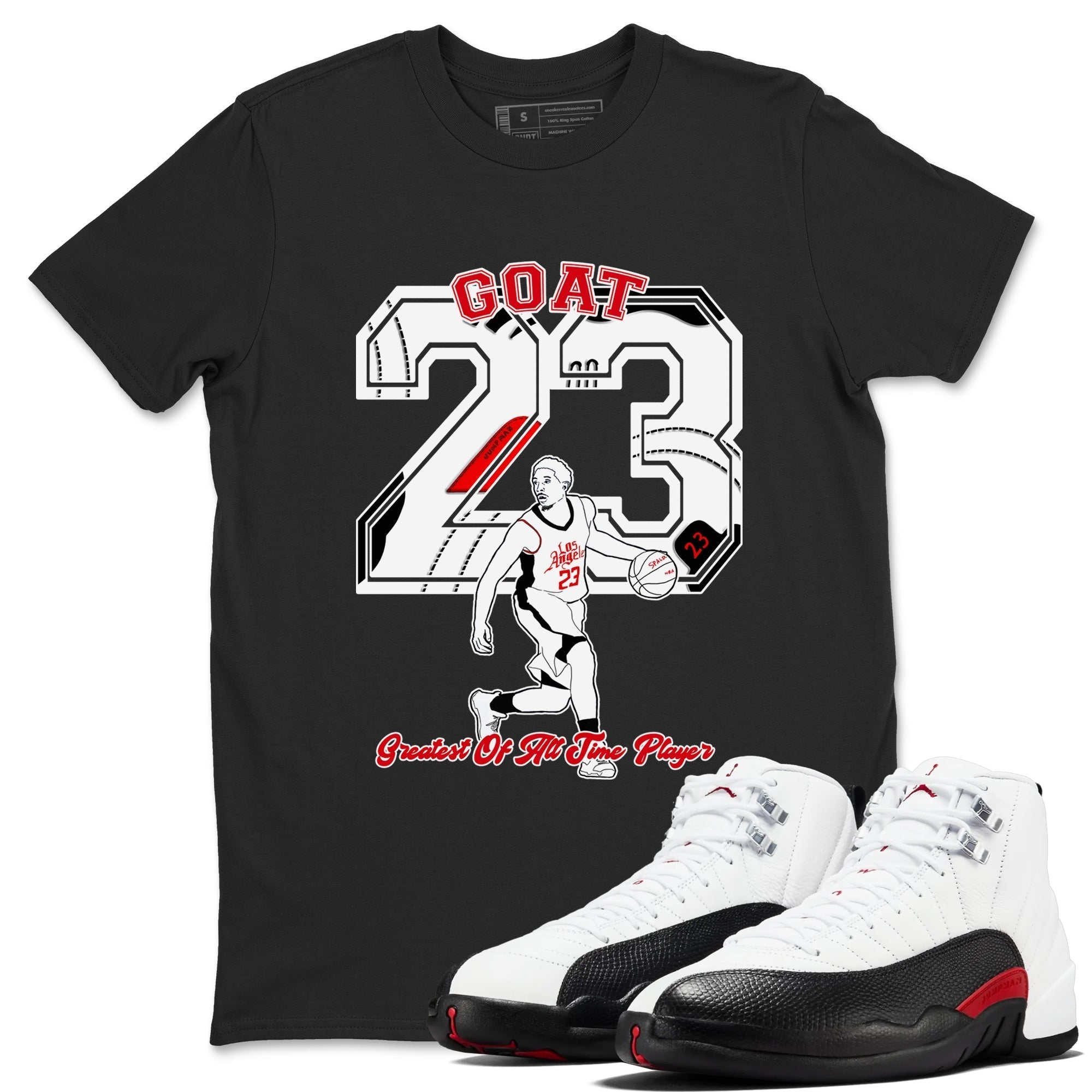 Goat Player snkmatch Tees - Air Jordan 12 Taxi Flip
