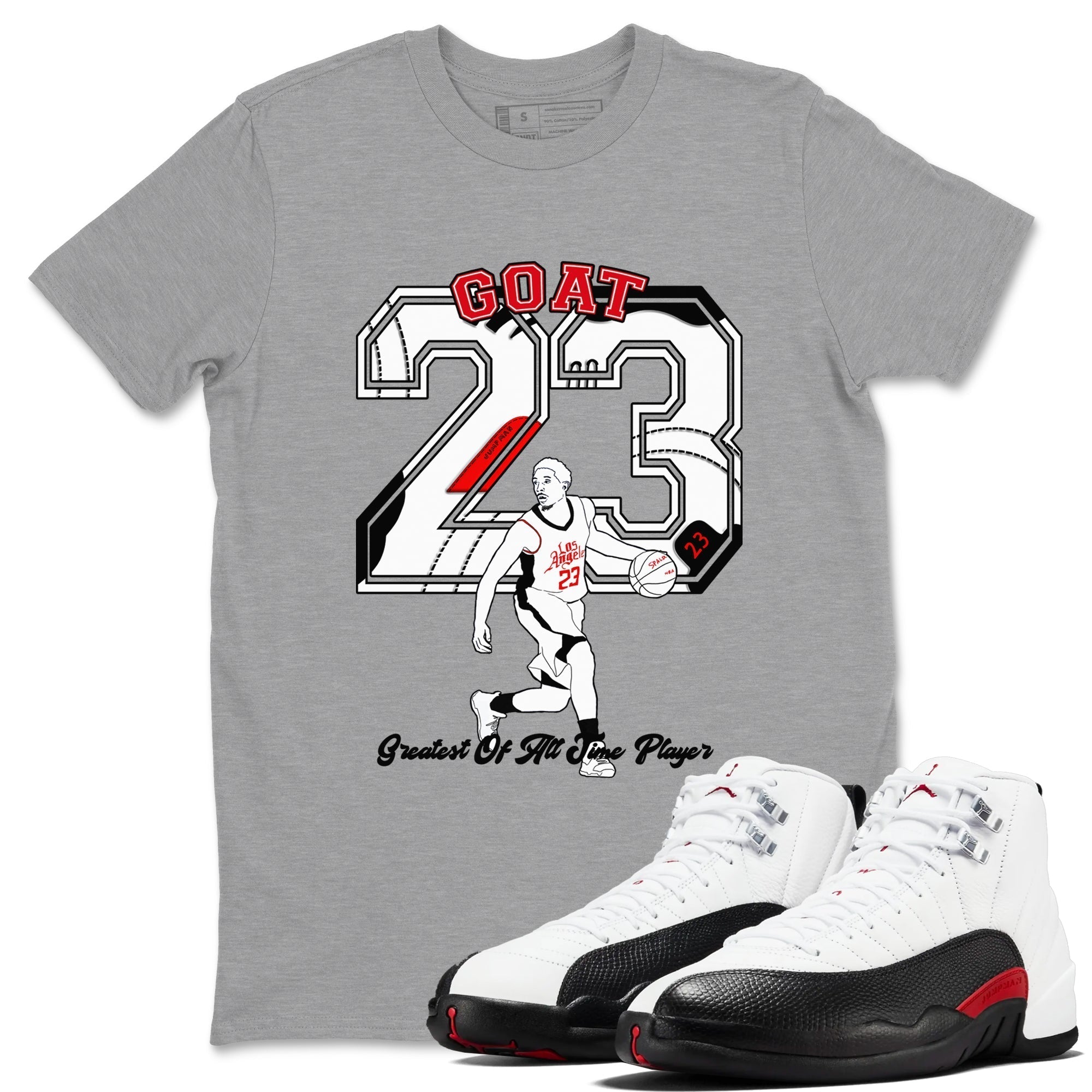 Goat Player snkmatch Tees - Air Jordan 12 Taxi Flip