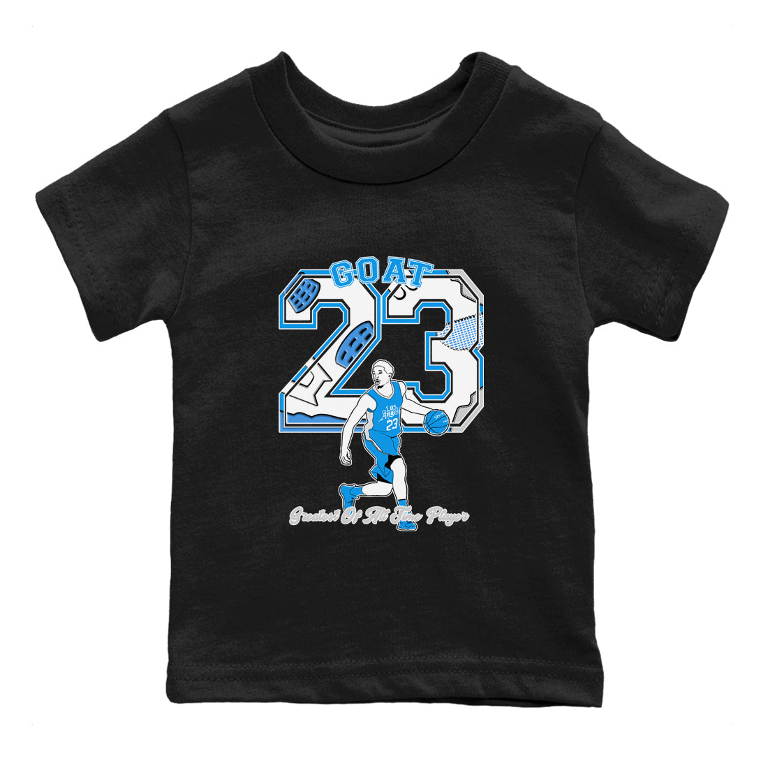 Goat Player snkmatch Tees Kids - Air Jordan 4 Military Blue