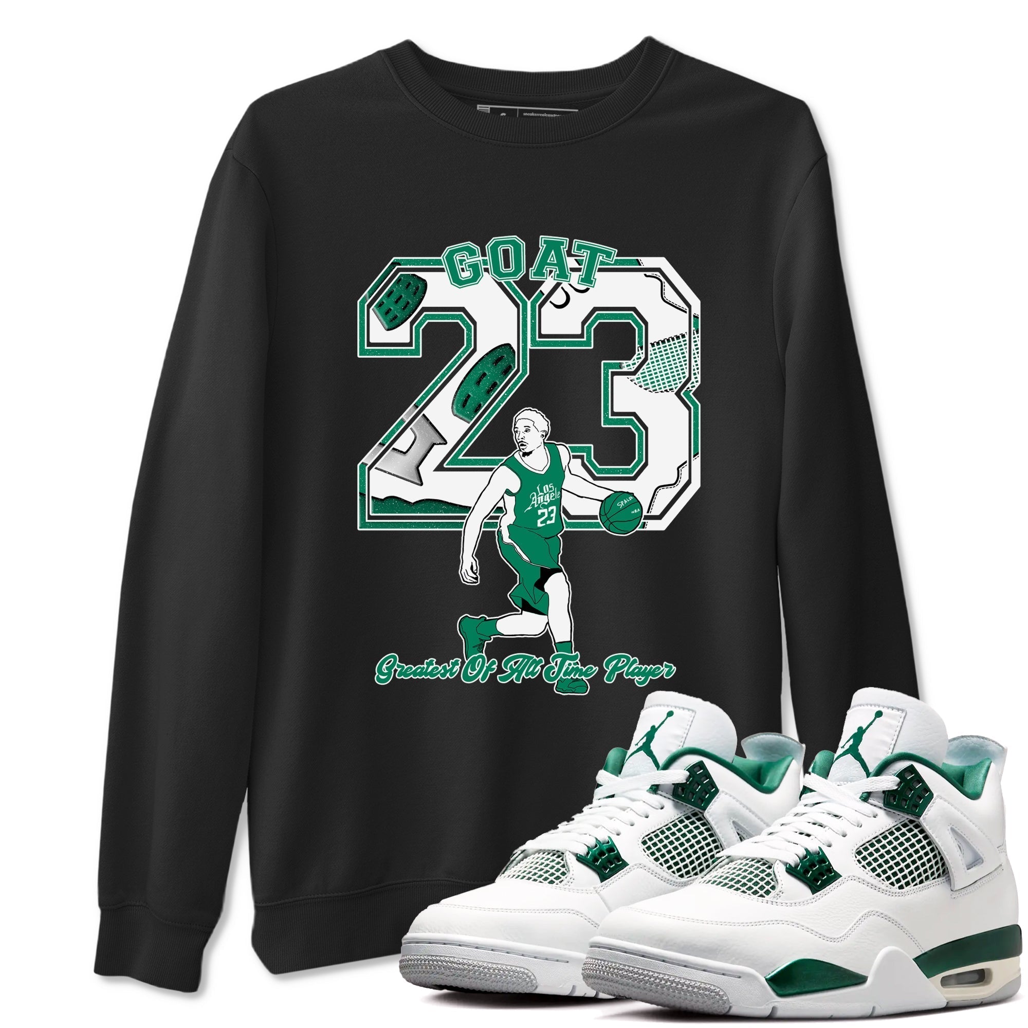 Goat Player snkmatch Tees - Air Jordan 4 Oxidized Green