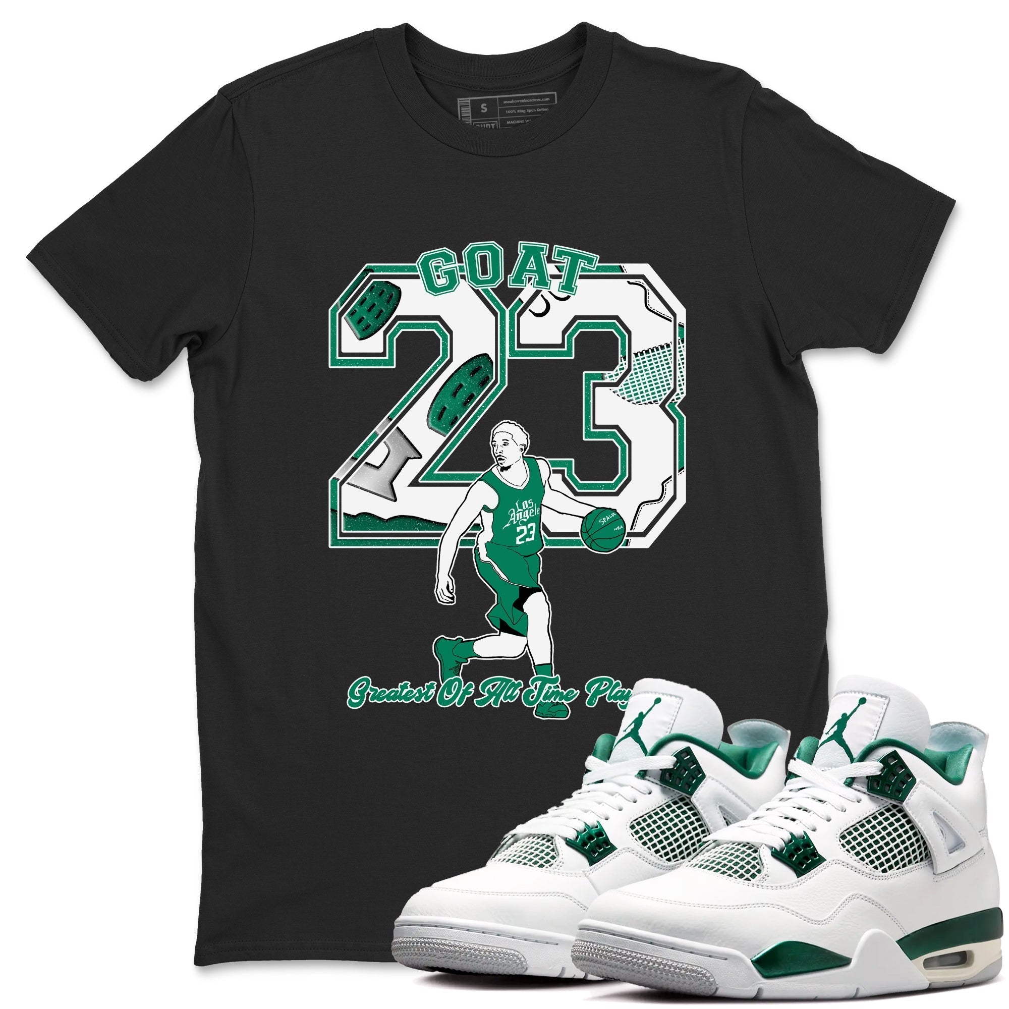 Goat Player snkmatch Tees - Air Jordan 4 Oxidized Green