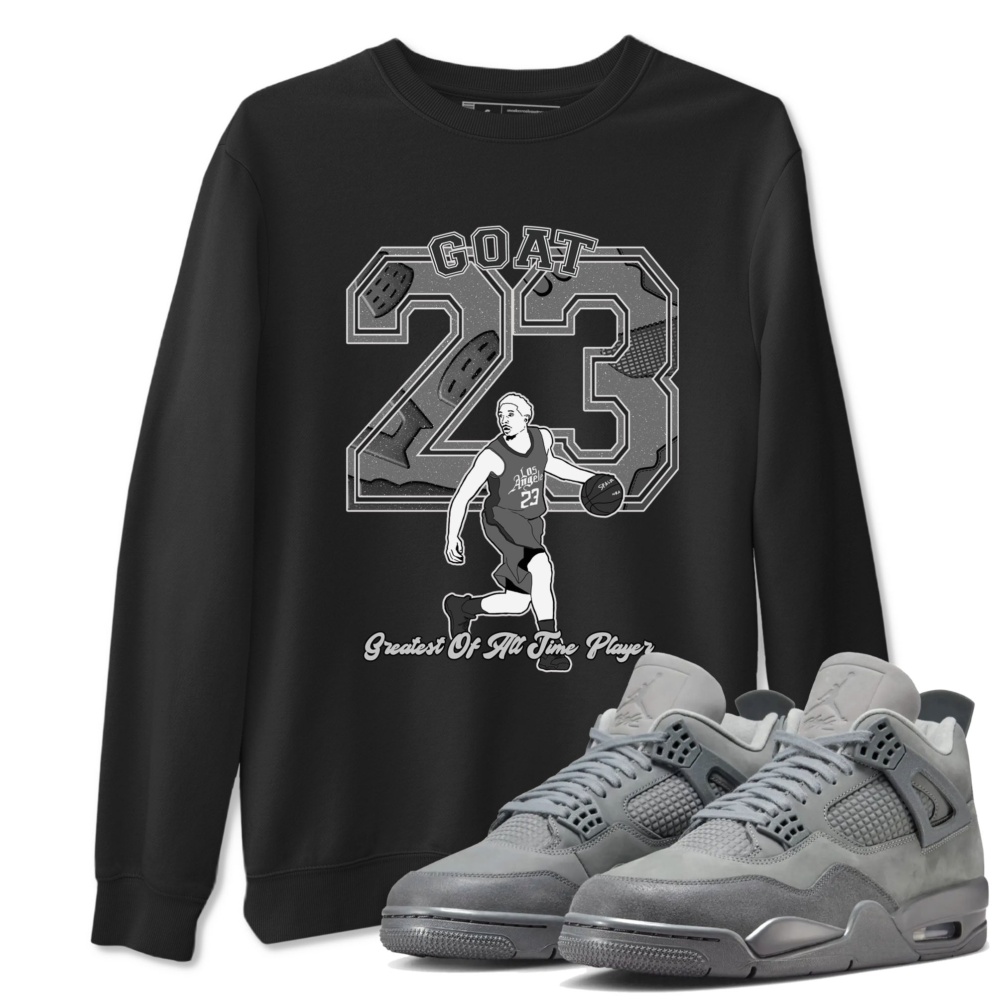 Goat Player snkmatch Tees - Air Jordan 4 Wet Cement