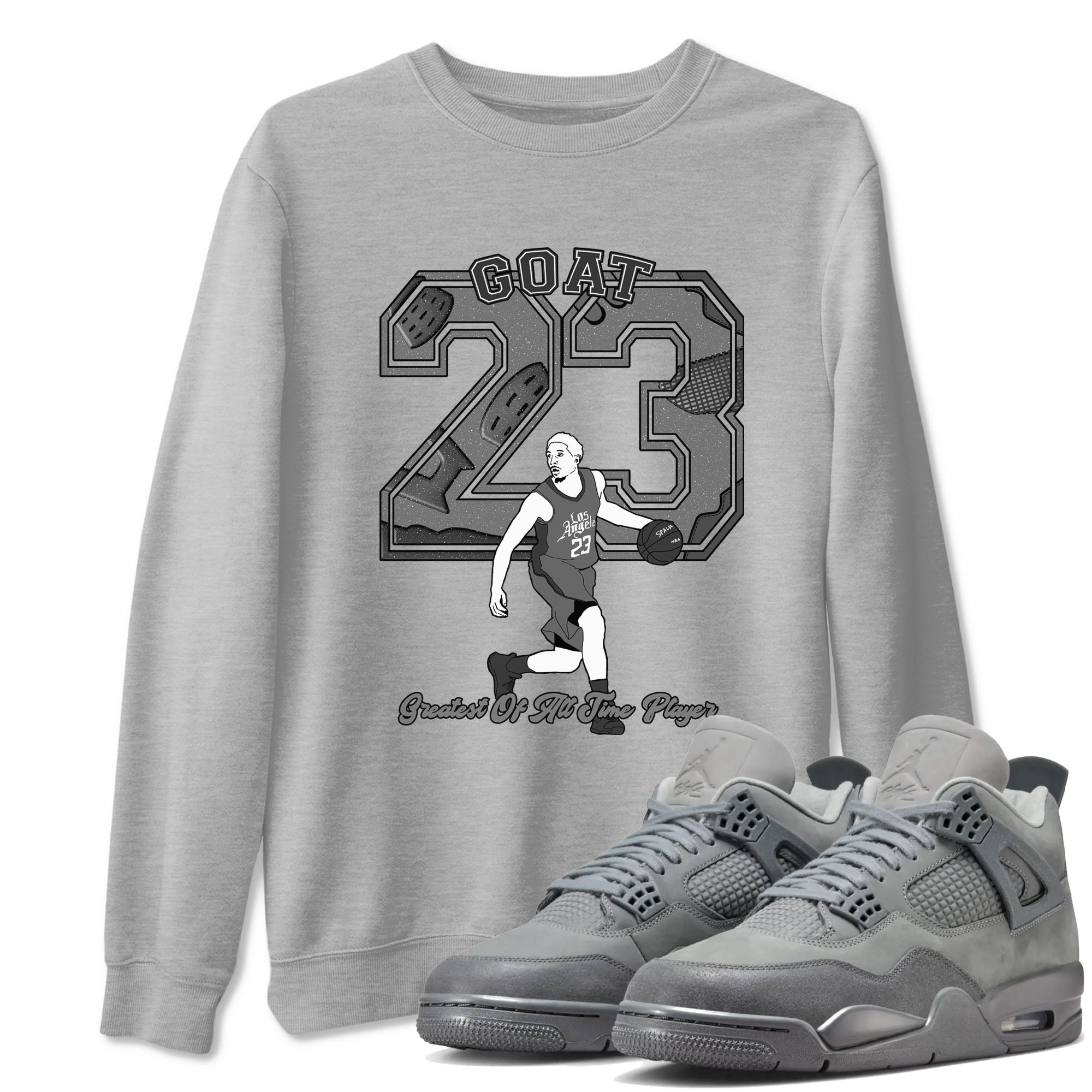 Goat Player snkmatch Tees - Air Jordan 4 Wet Cement