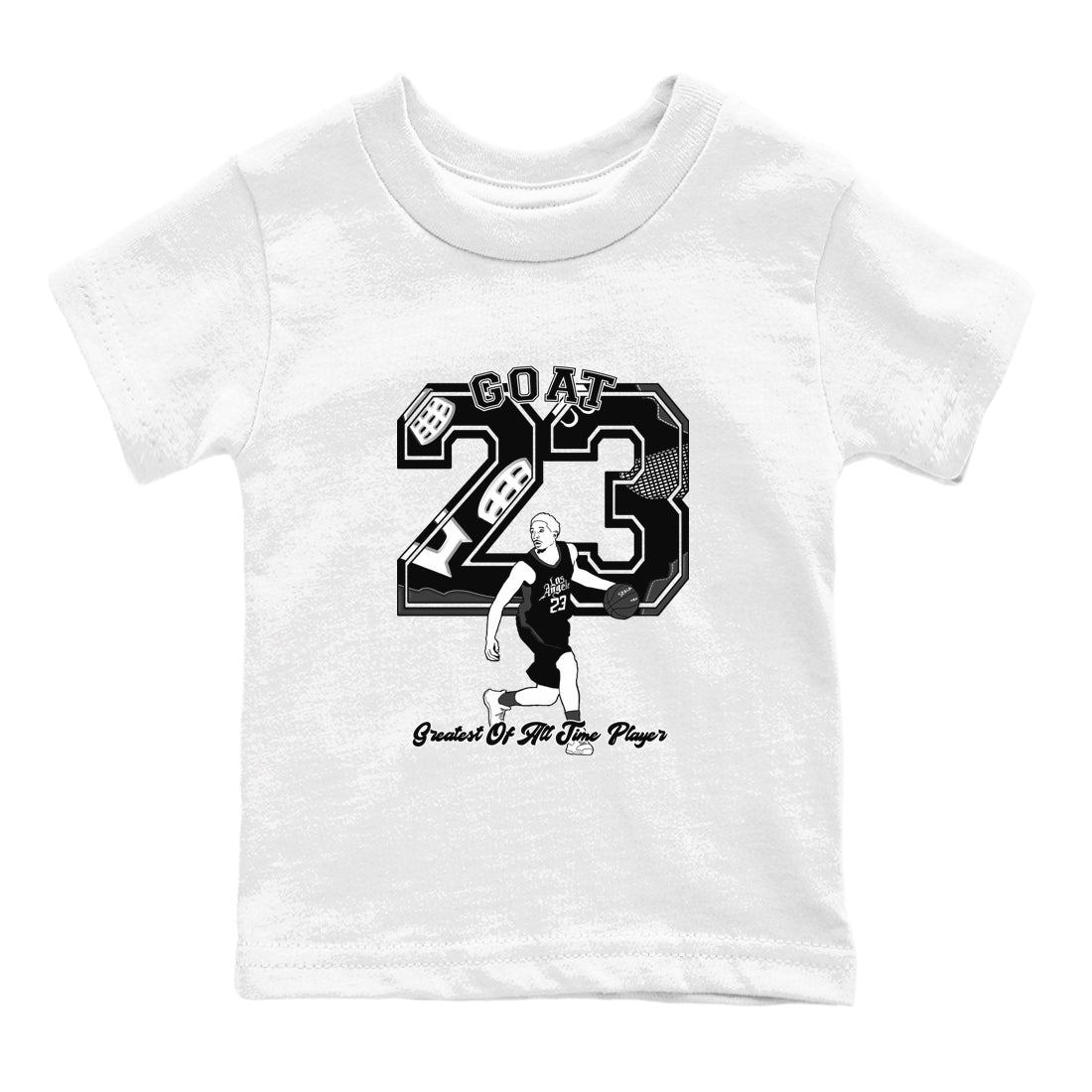 Goat Player snkmatch Tees Kids - Air Jordan 4 White Thunder