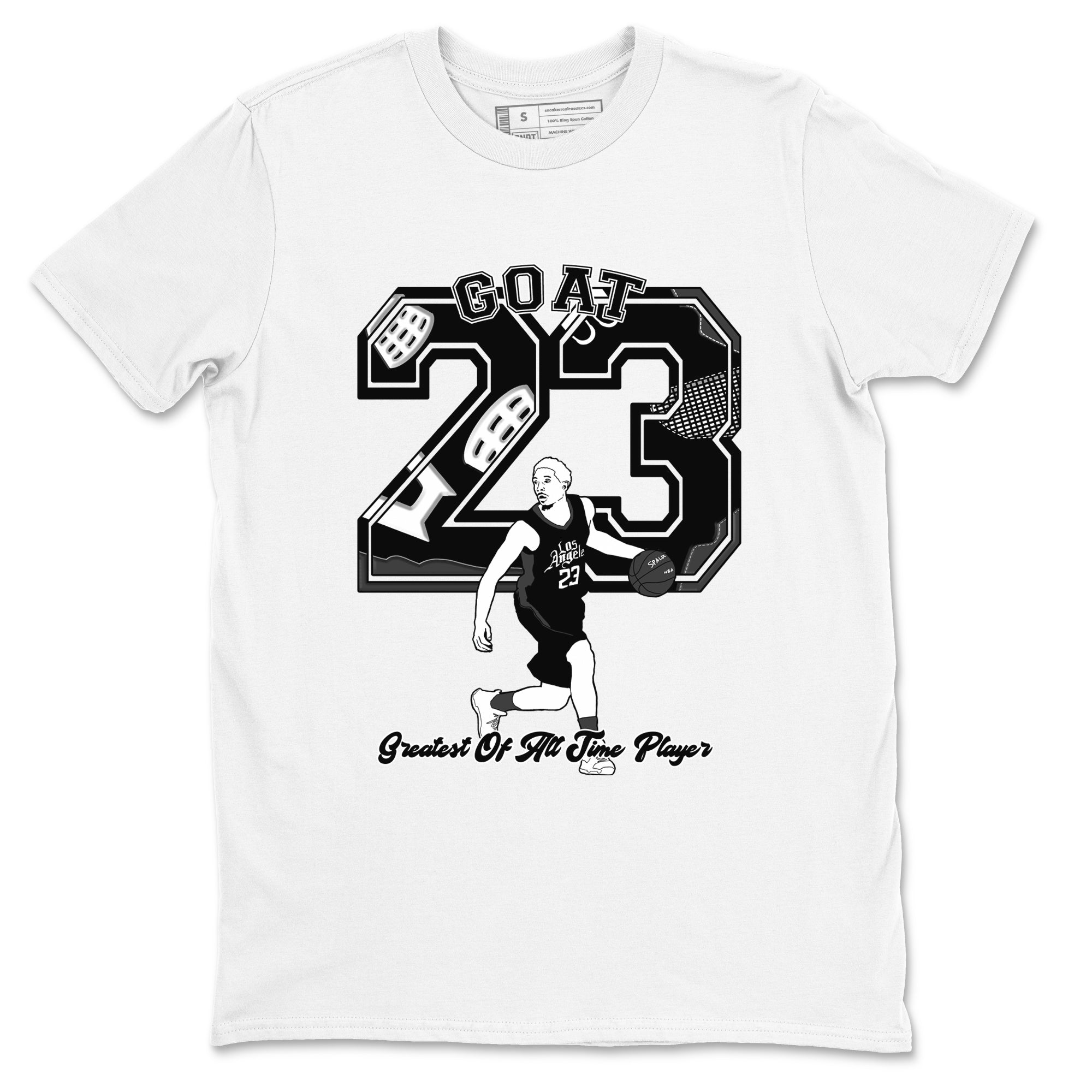 Goat Player snkmatch Tees - Air Jordan 4 White Thunder