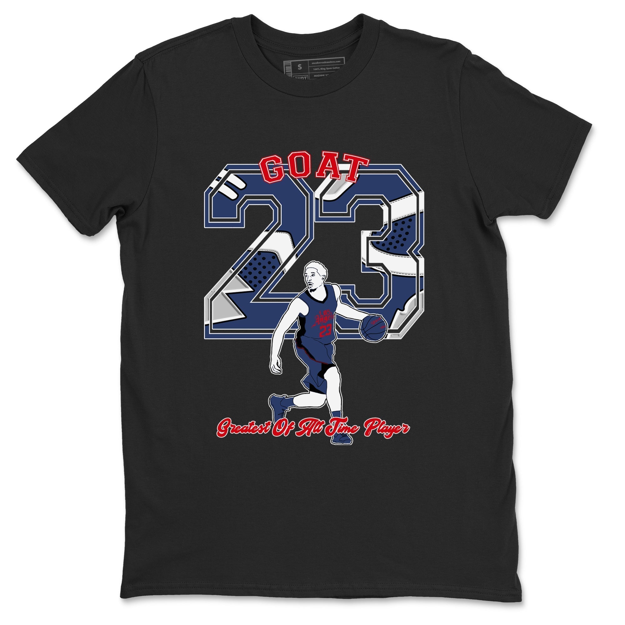 Goat Player snkmatch Tees - Air Jordan 6 White And Midnight Navy