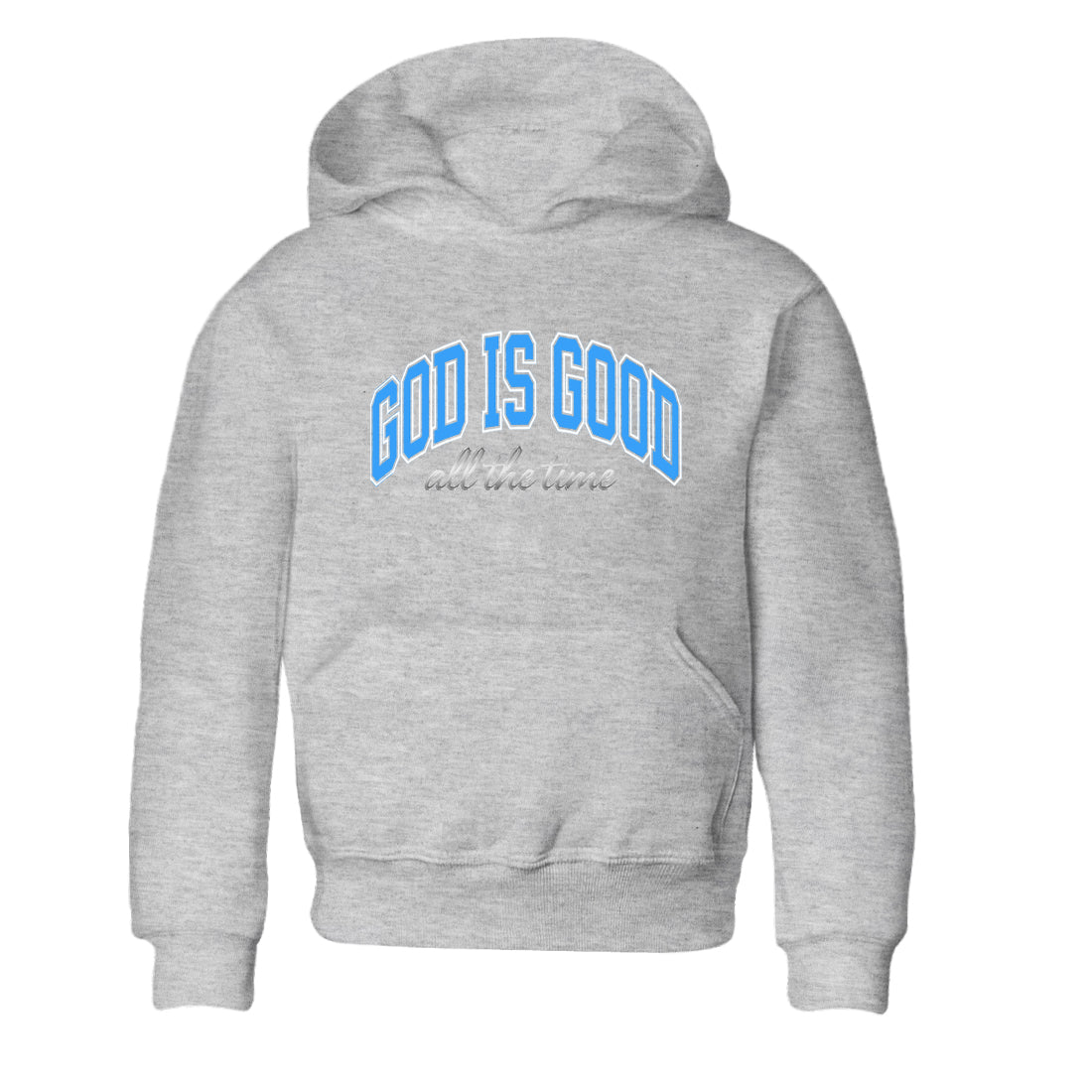 God Is Good snkmatch Tees Kids - Air Jordan 12 White and University Blue