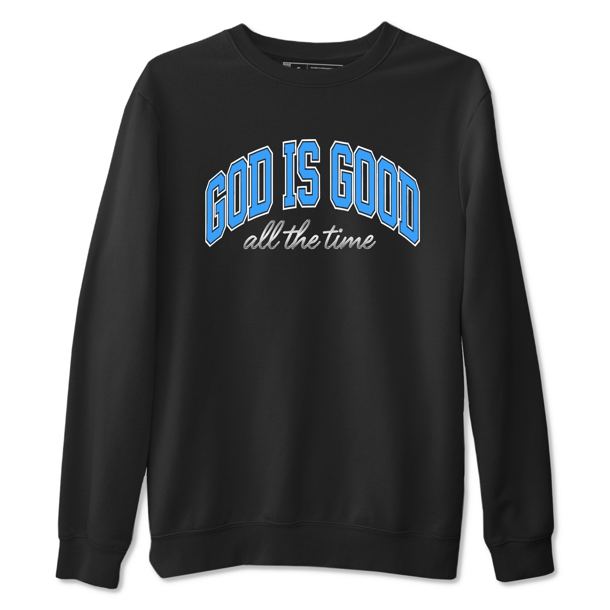 God Is Good snkmatch Tees - Air Jordan 12 White and University Blue