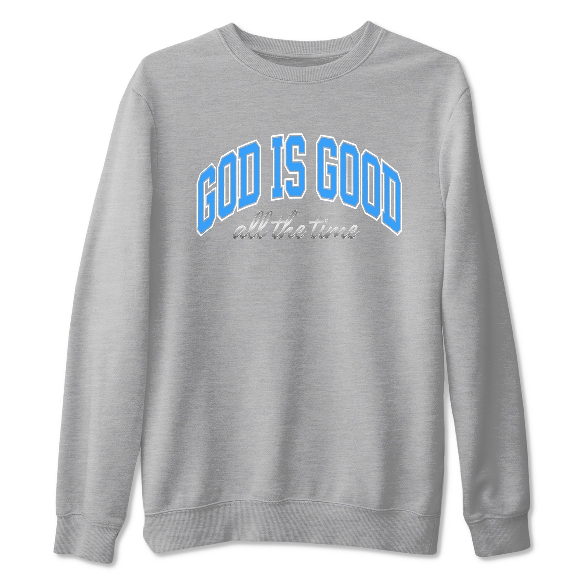 God Is Good snkmatch Tees - Air Jordan 12 White and University Blue