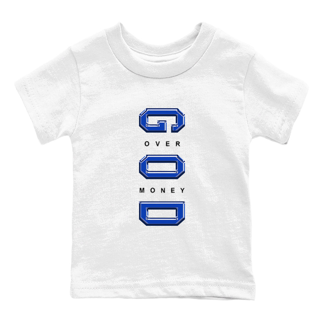 God Over Money snkmatch Tees Kids - Air Foamposite One Royal