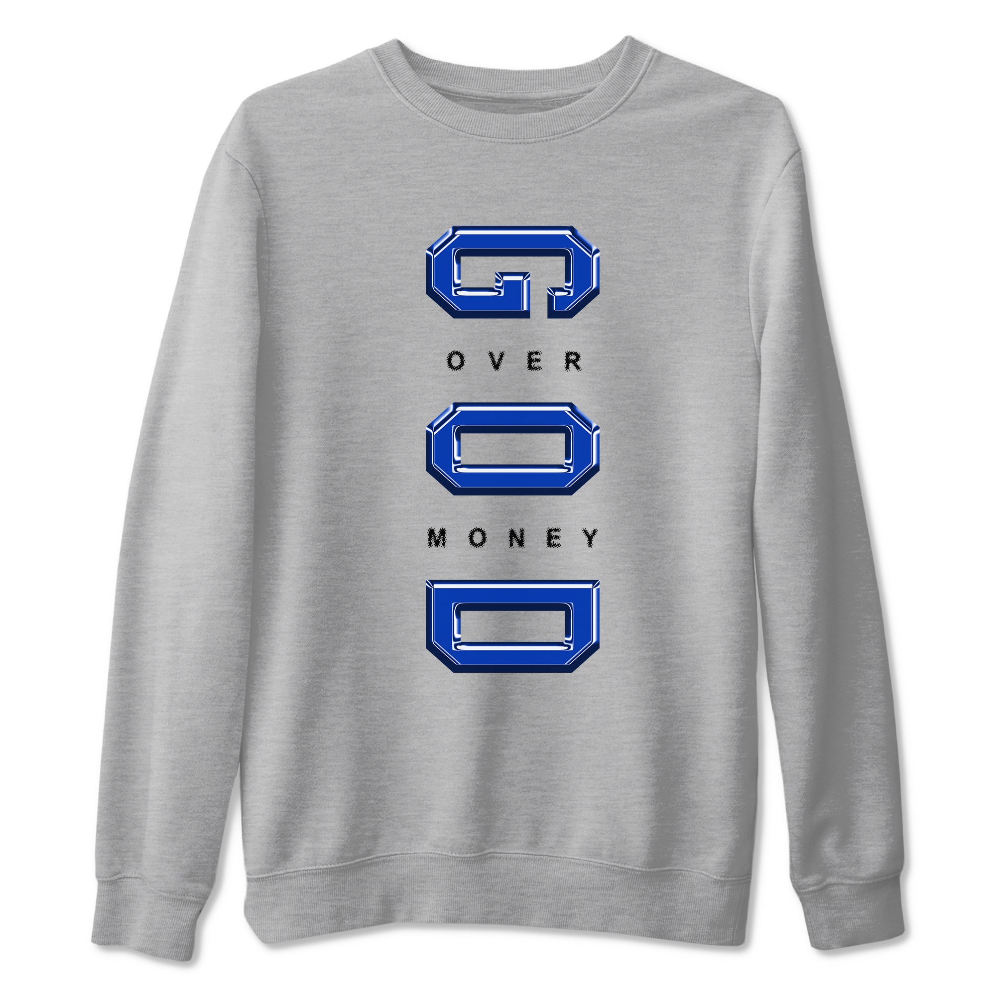 God Over Money snkmatch Tees - Air Foamposite One Royal