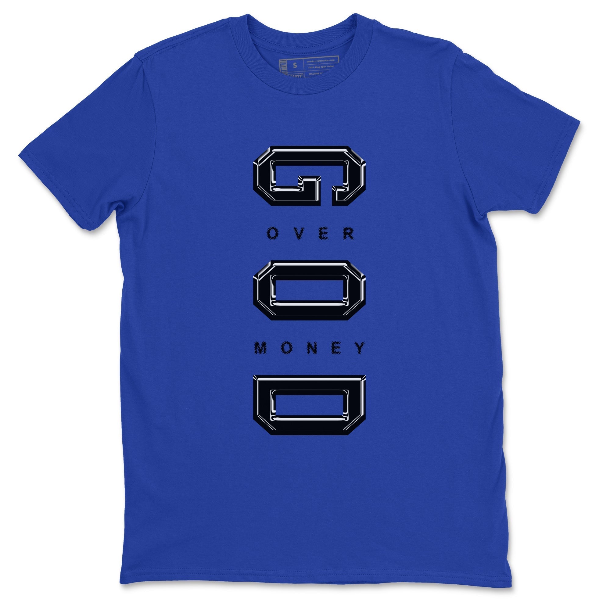 God Over Money snkmatch Tees - Air Foamposite One Royal