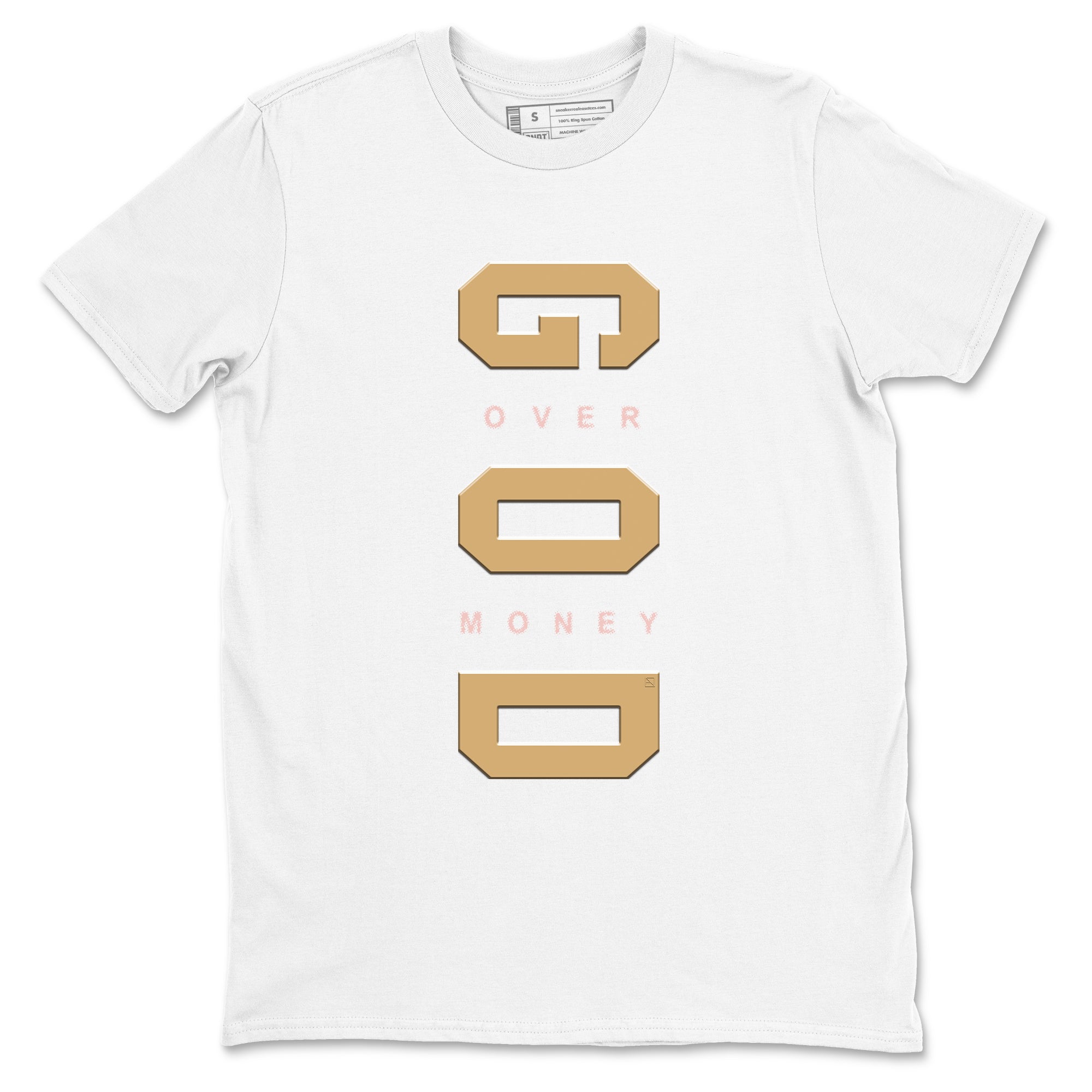 God Over Money snkmatch Tees - Air Force 1 Linen