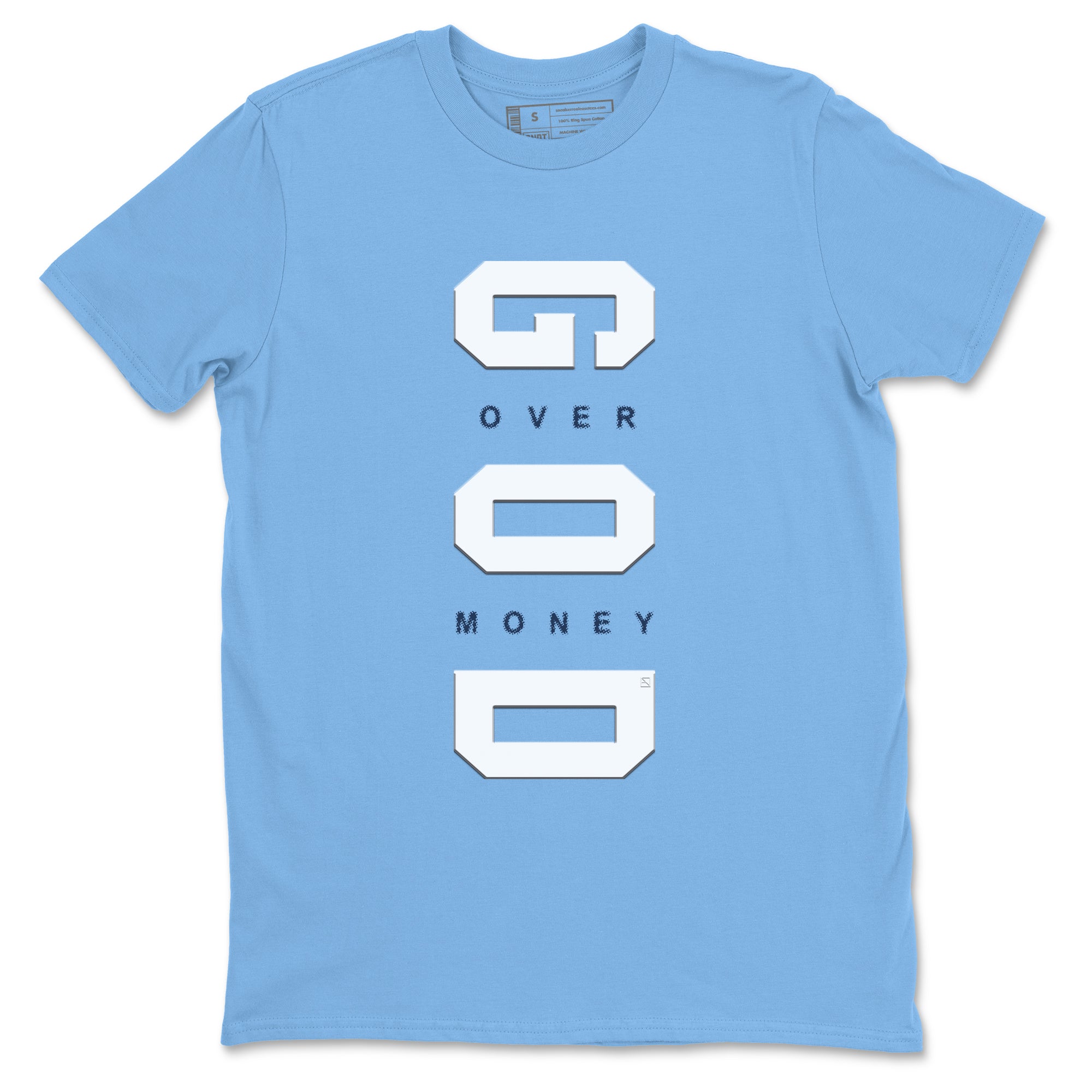 God Over Money snkmatch Tees - Air Jordan 1 Low OG Obsidian
