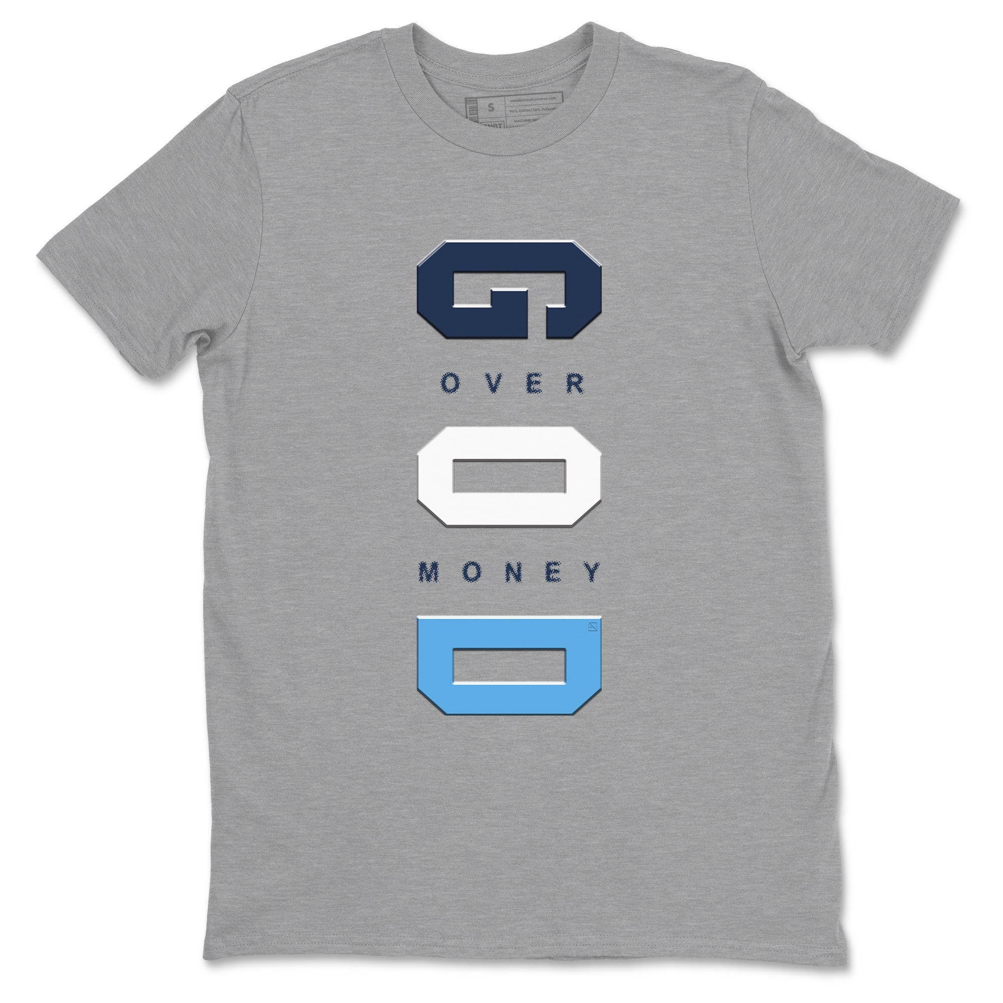 God Over Money snkmatch Tees - Air Jordan 1 Low OG Obsidian