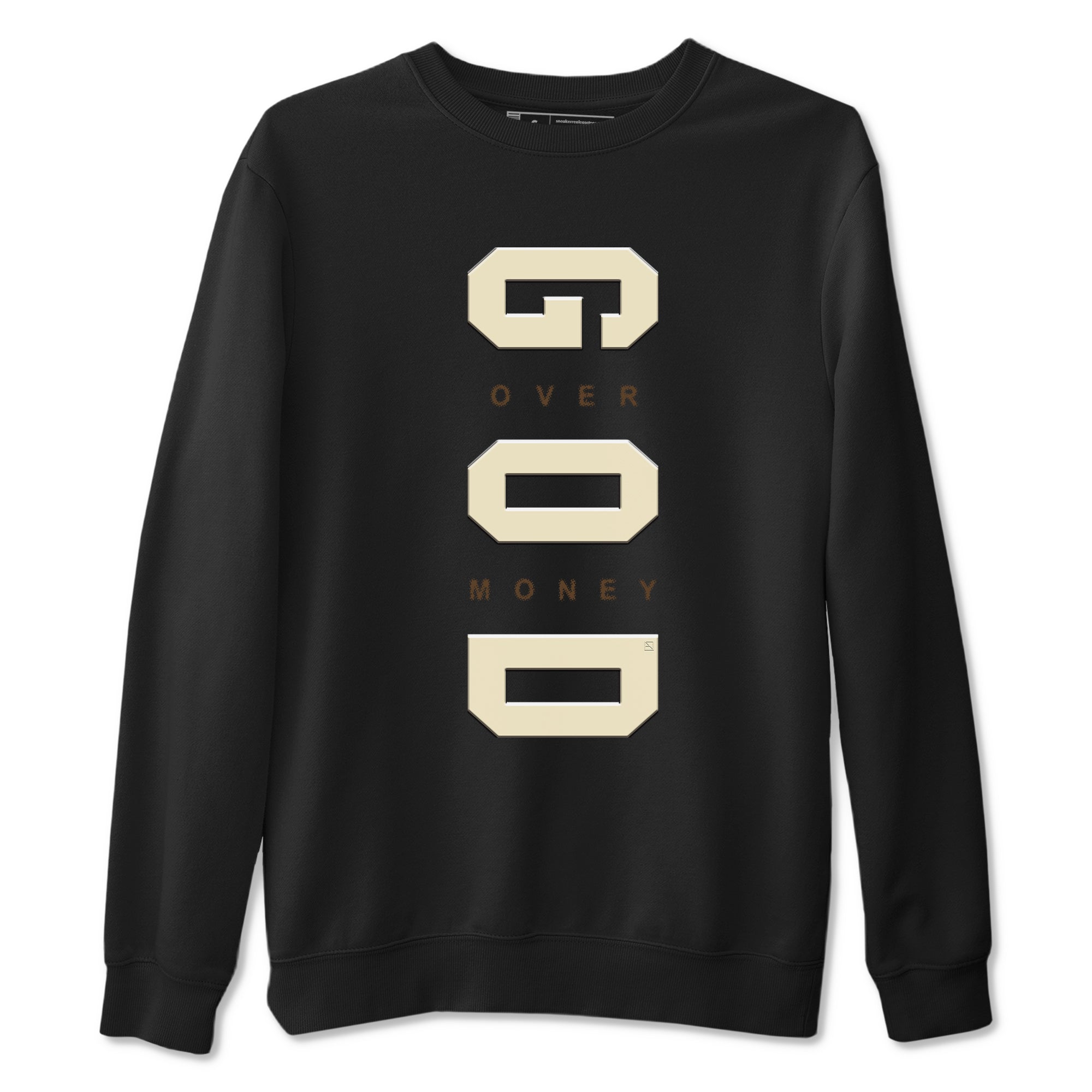 God Over Money snkmatch Tees - Air Jordan 1 Mocha