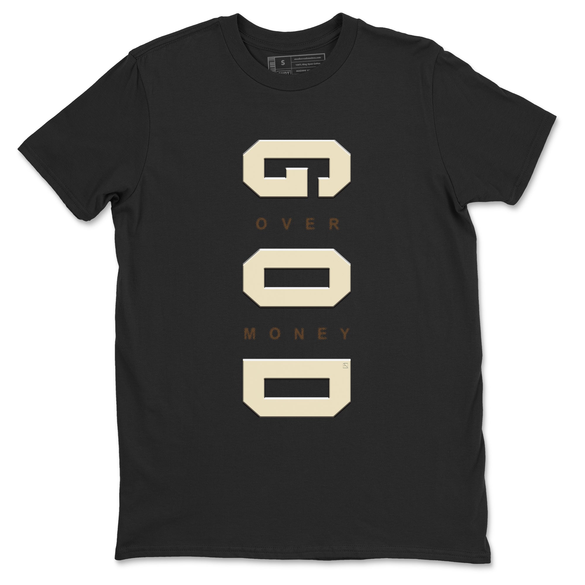 God Over Money snkmatch Tees - Air Jordan 1 Mocha