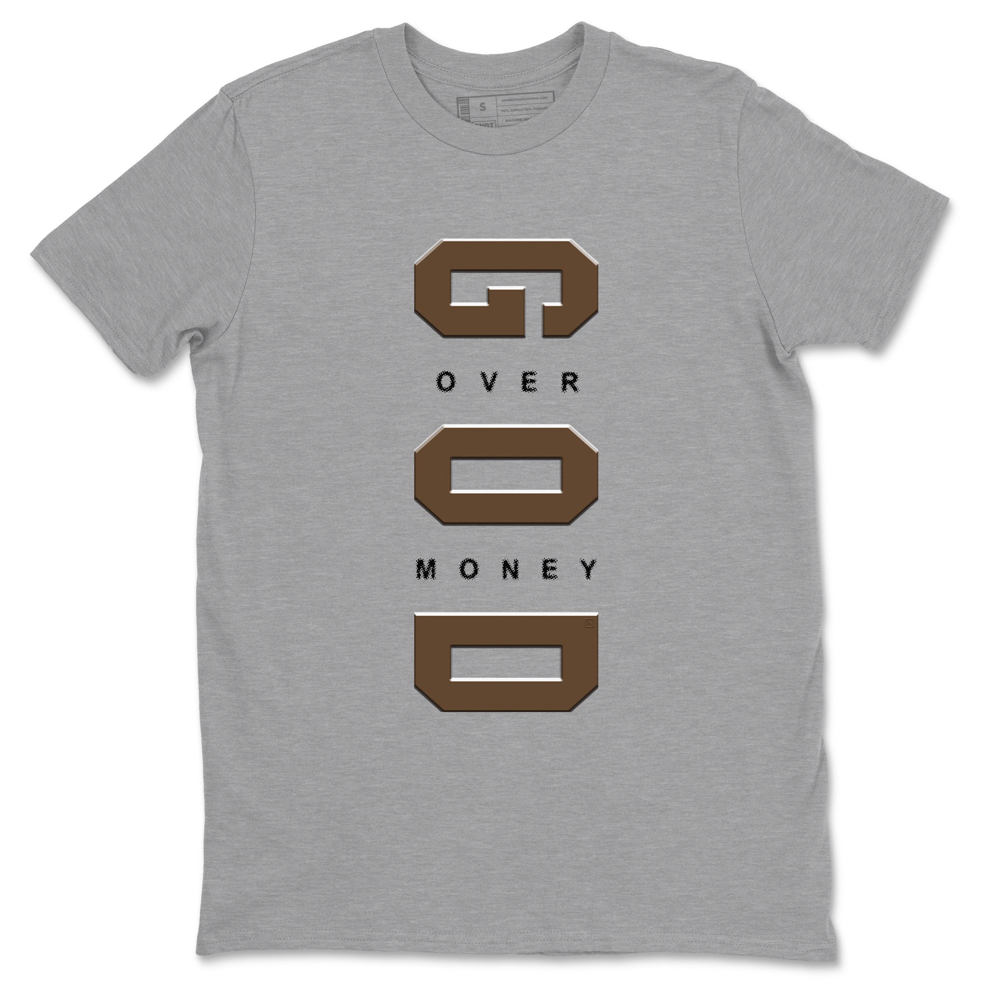 God Over Money snkmatch Tees - Air Jordan 1 Mocha