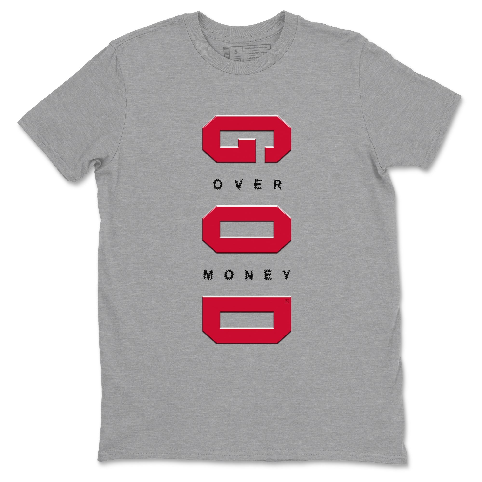 God Over Money snkmatch Tees - Air Jordan 12 Flu Game