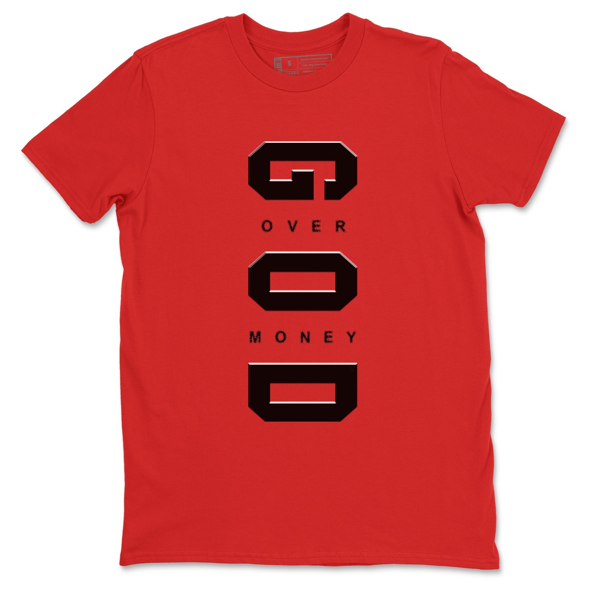 God Over Money snkmatch Tees - Air Jordan 12 Flu Game