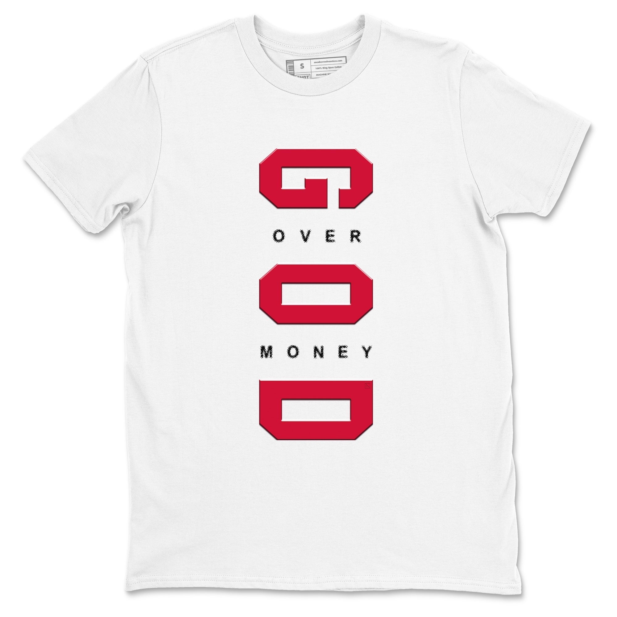 God Over Money snkmatch Tees - Air Jordan 12 Flu Game
