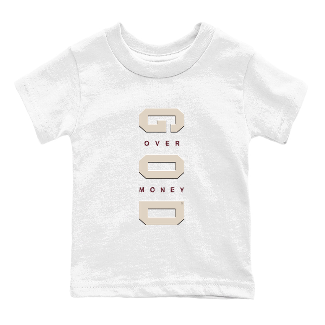 God Over Money snkmatch Tees Kids - Air Jordan 4 A Ma Maniere x Fossil Stone