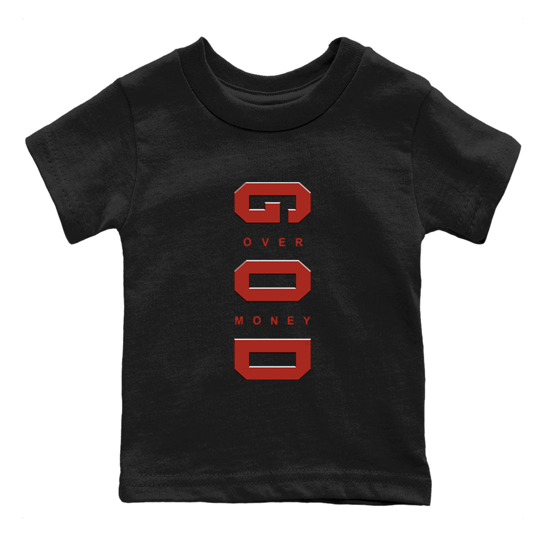 God Over Money snkmatch Tees Kids - Air Jordan 4 Brick By Brick