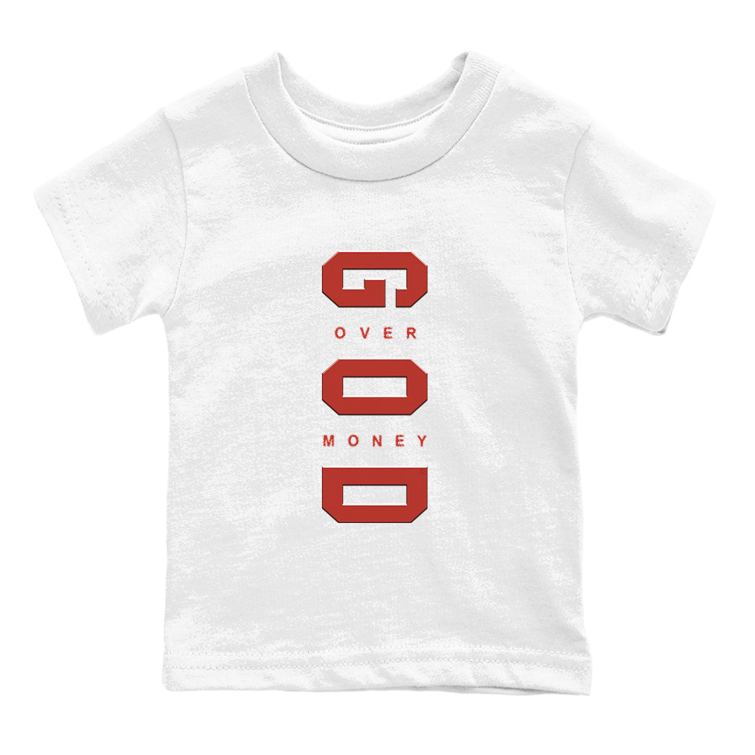God Over Money snkmatch Tees Kids - Air Jordan 4 Brick By Brick