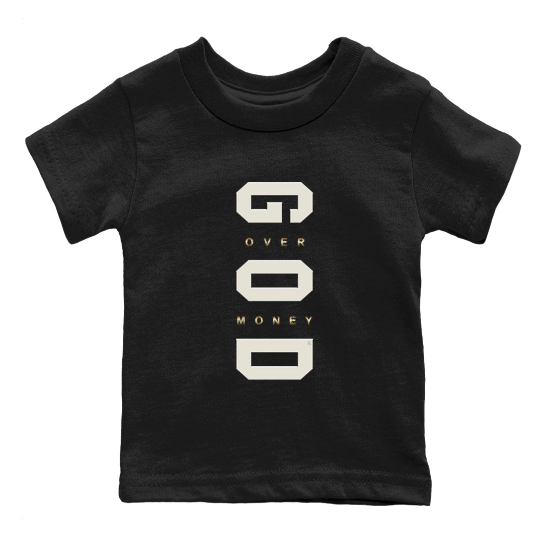 God Over Money snkmatch Tees Kids - Air Jordan 5 Golden Ticket