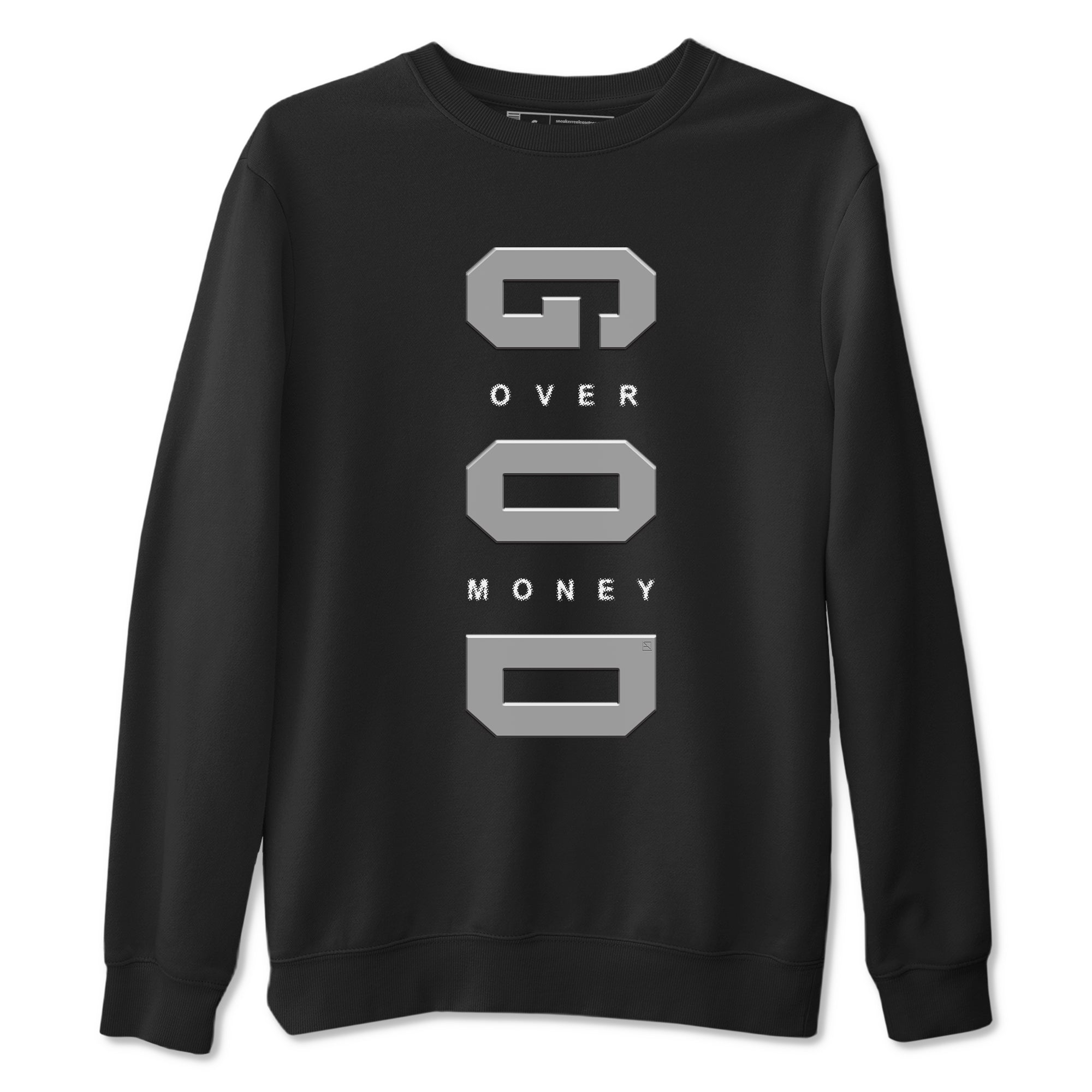 God Over Money snkmatch Tees - Air Jordan 9 Cool Grey