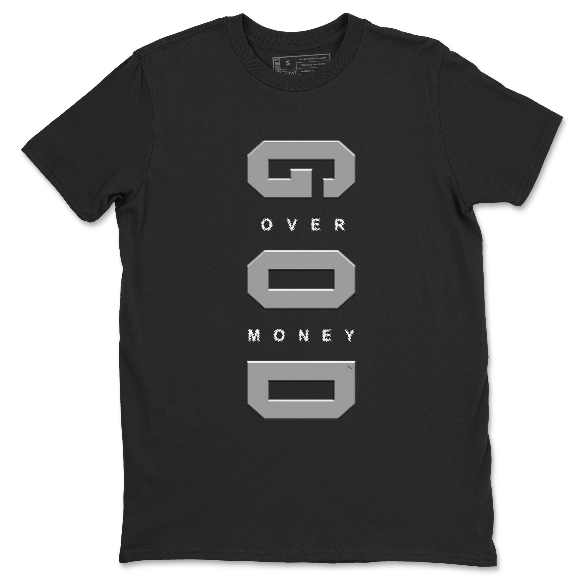 God Over Money snkmatch Tees - Air Jordan 9 Cool Grey