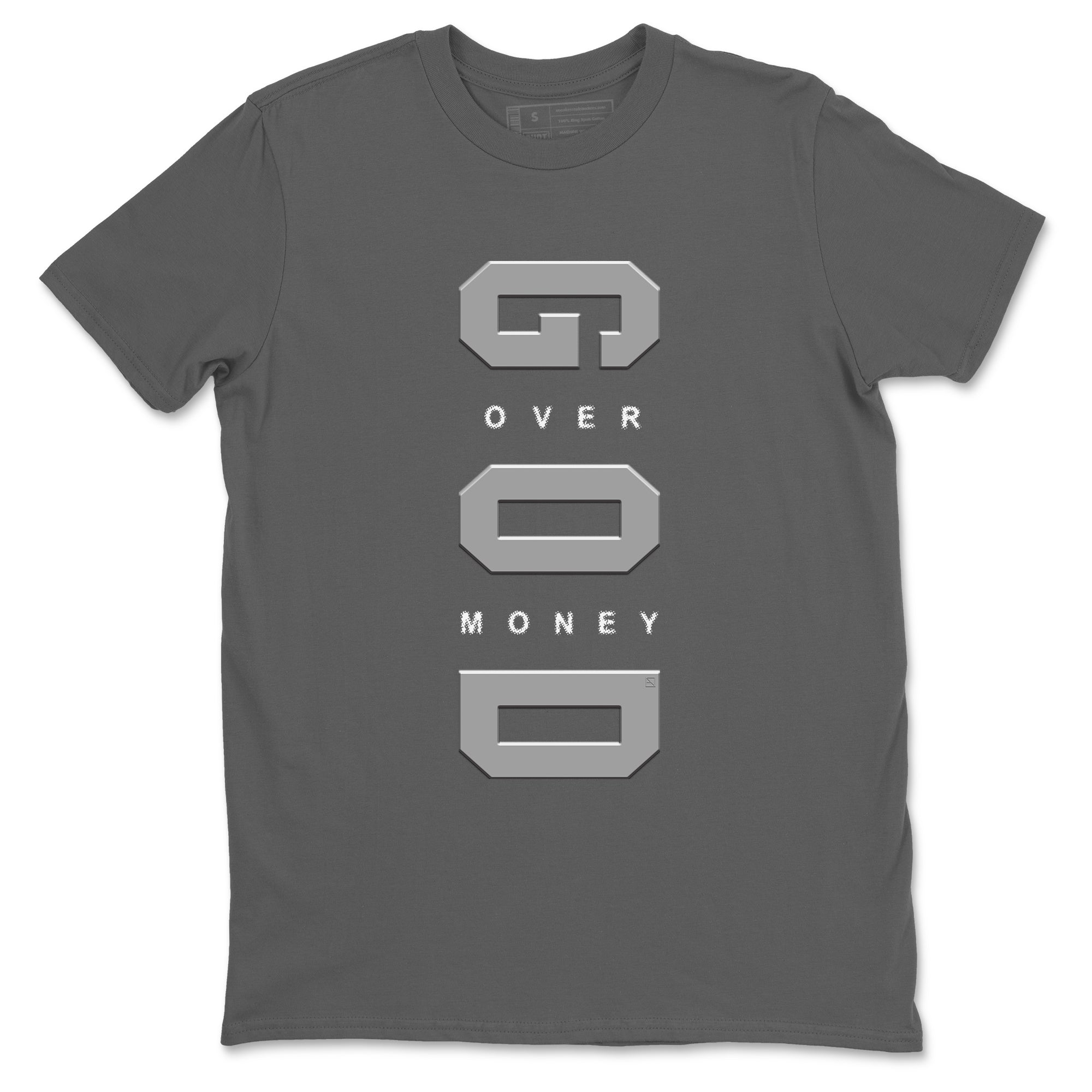 God Over Money snkmatch Tees - Air Jordan 9 Cool Grey