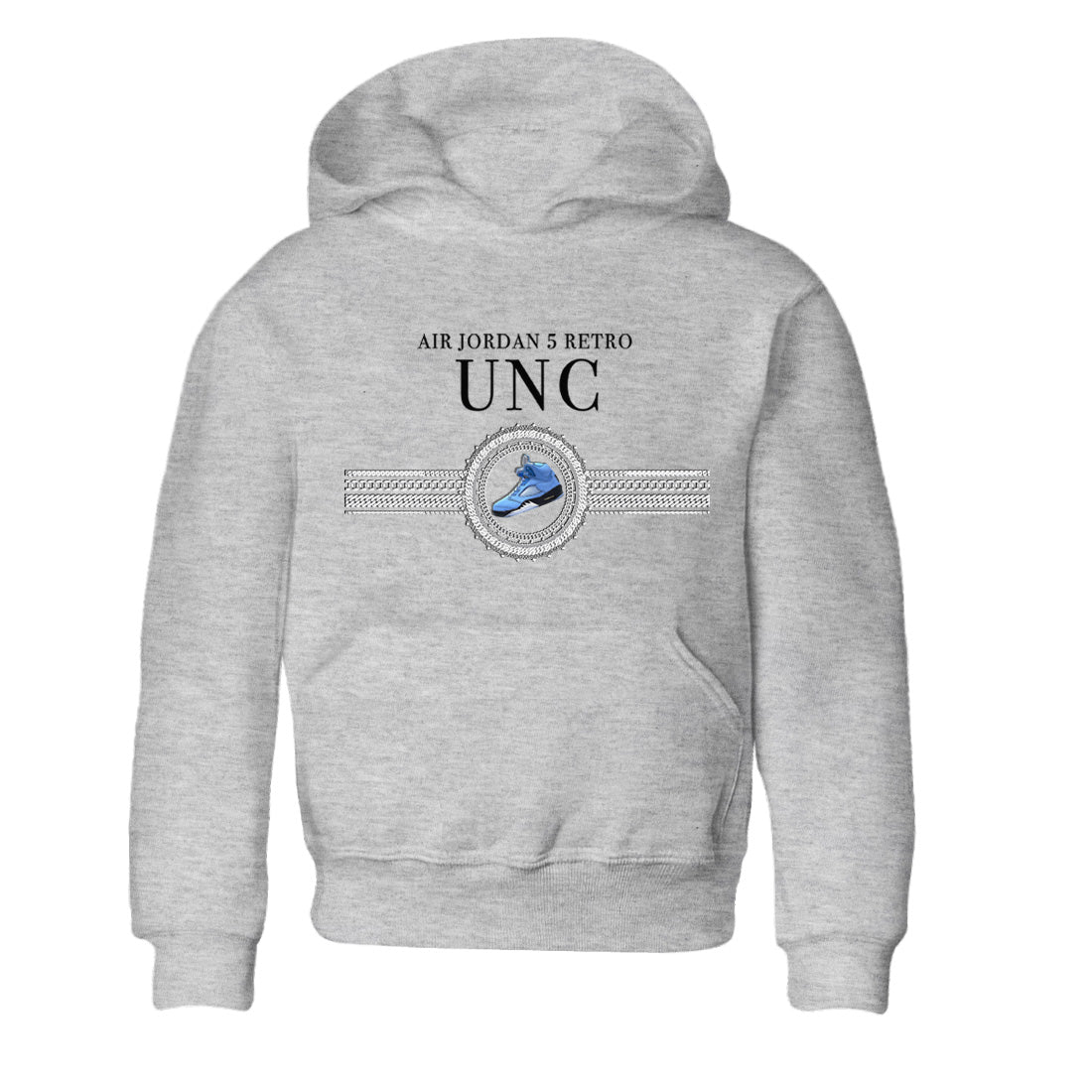 Gold Chain Kids Tops - Air Jordan 5 UNC