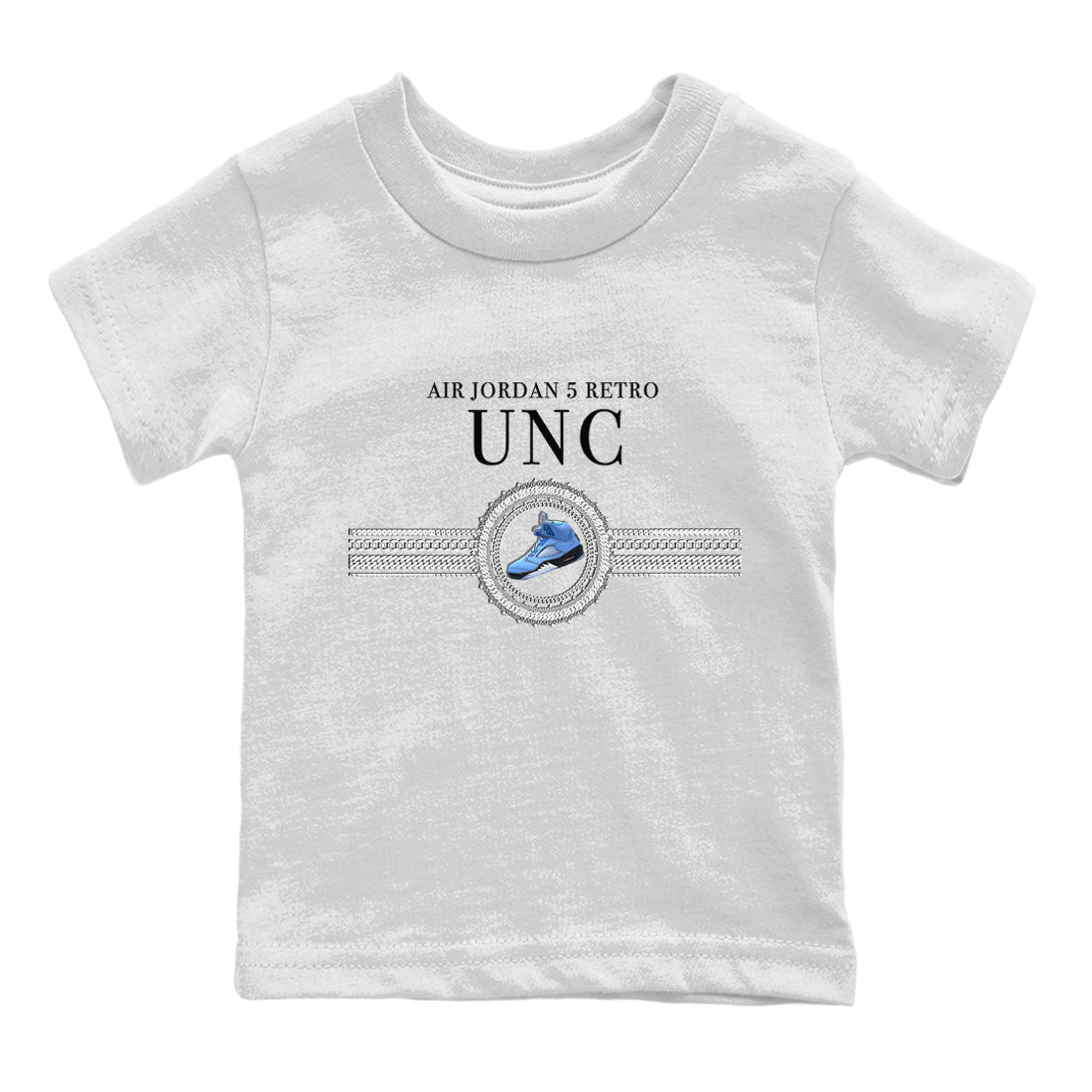 Gold Chain Kids Tops - Air Jordan 5 UNC