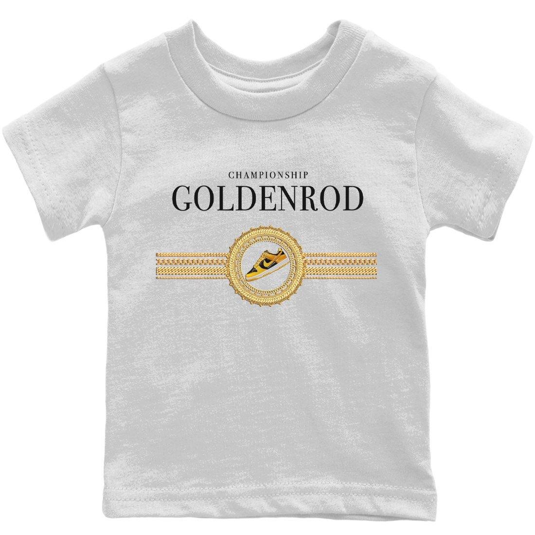 Gold Chains Kids Tops - Dunk Championship Goldenrod