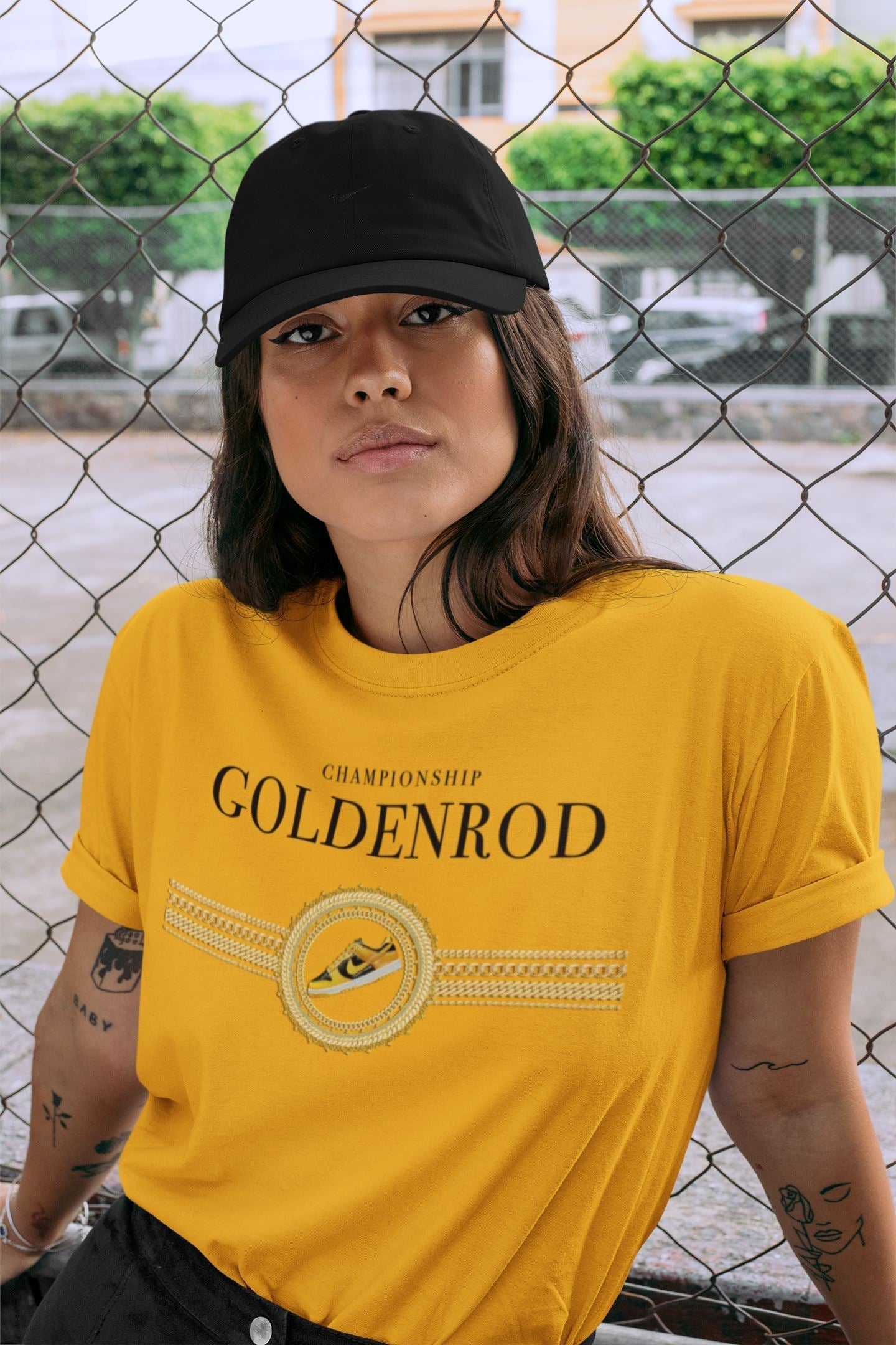 Gold Chains Unisex Tops - Dunk Championship Goldenrod