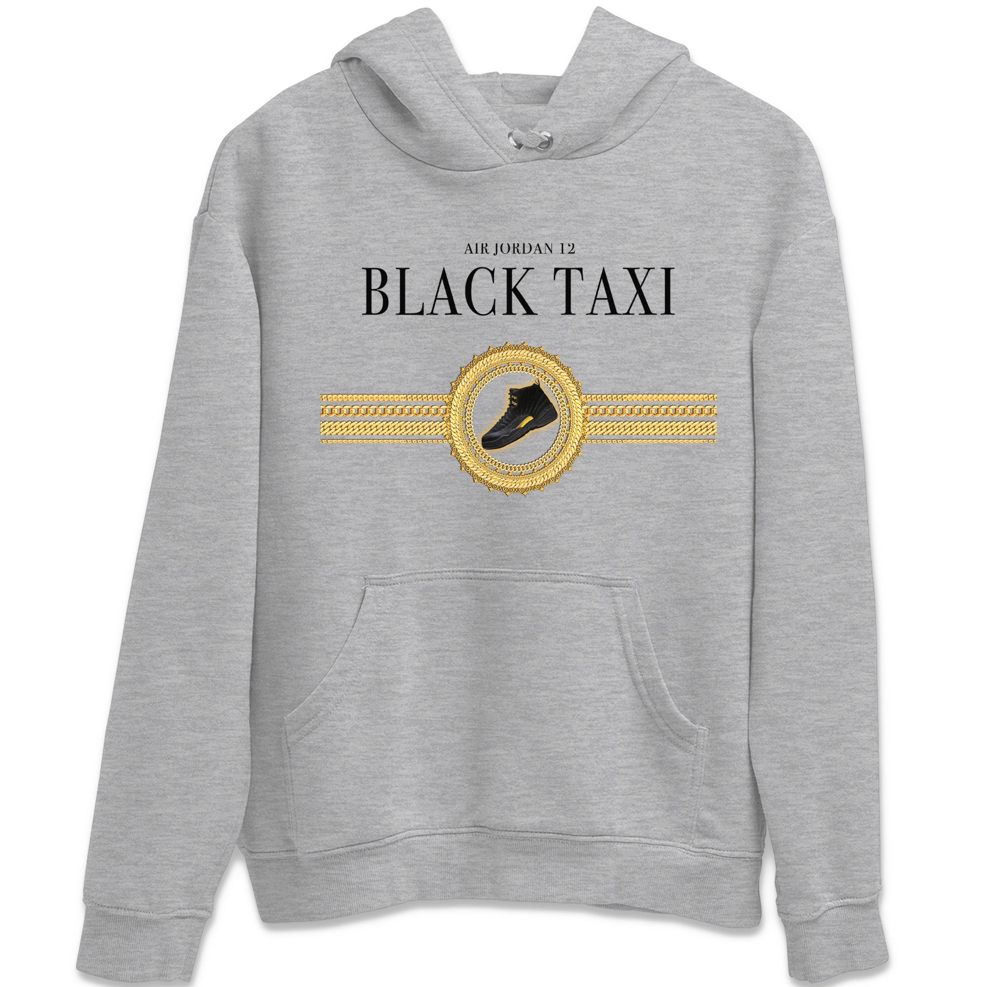 Gold Chains Unisex Tops - Air Jordan 12 Black Taxi