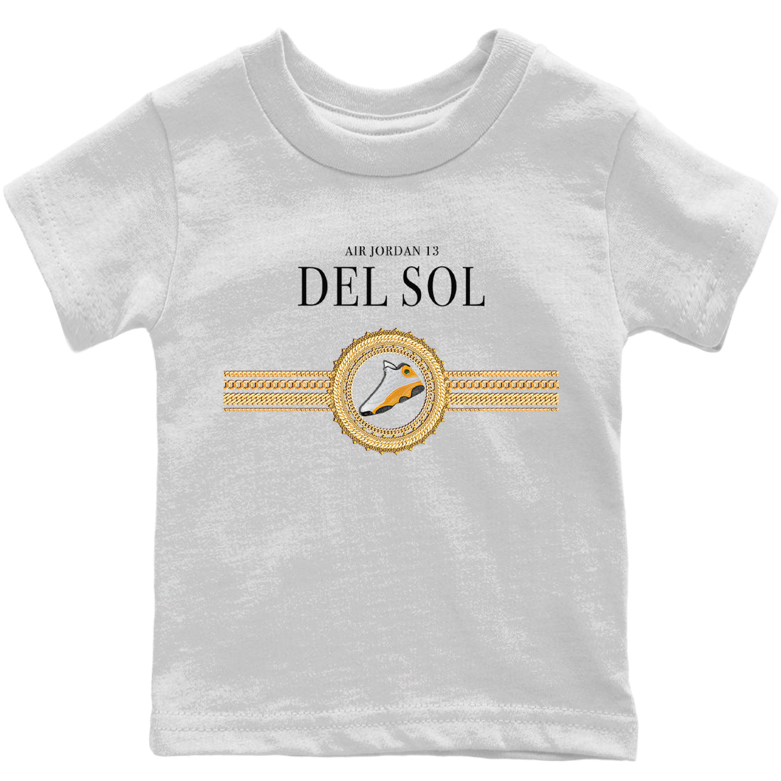 Gold Chains Kids Tops - Air Jordan 13 Del Sol