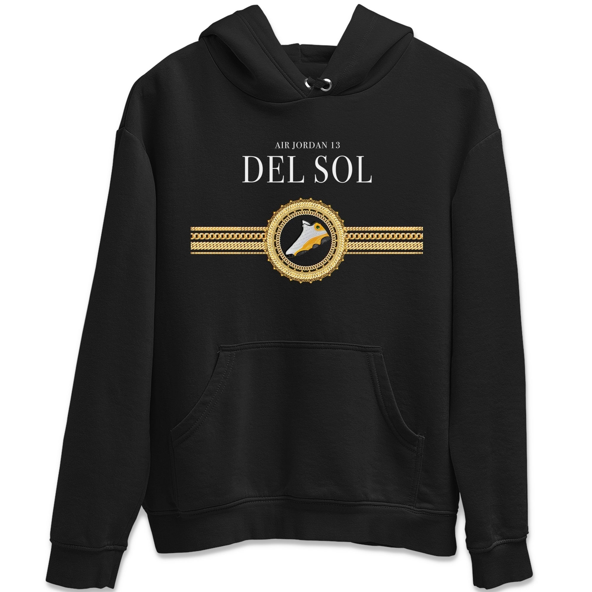 Gold Chains Unisex Tops - Air Jordan 13 Del Sol